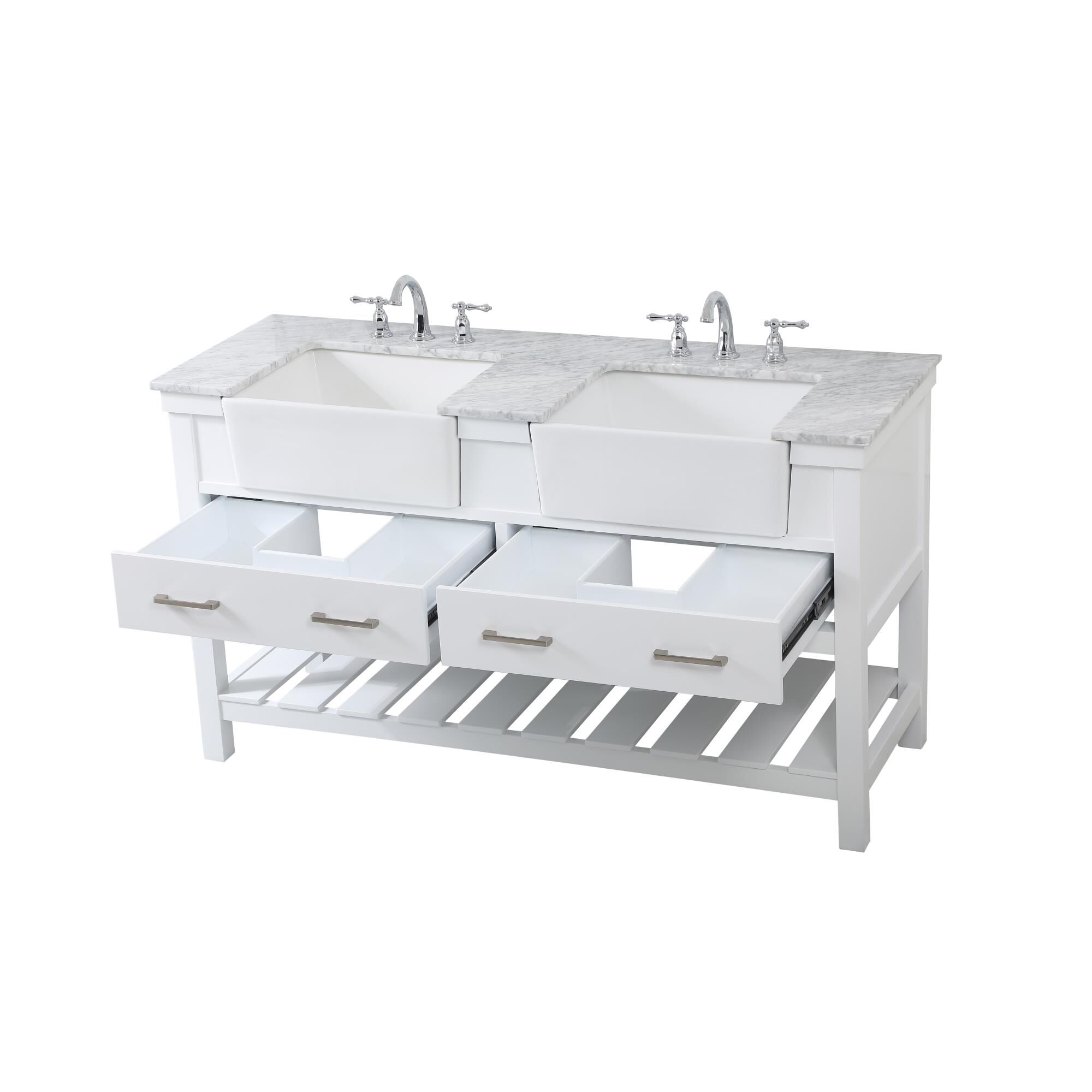 Shown in White finish