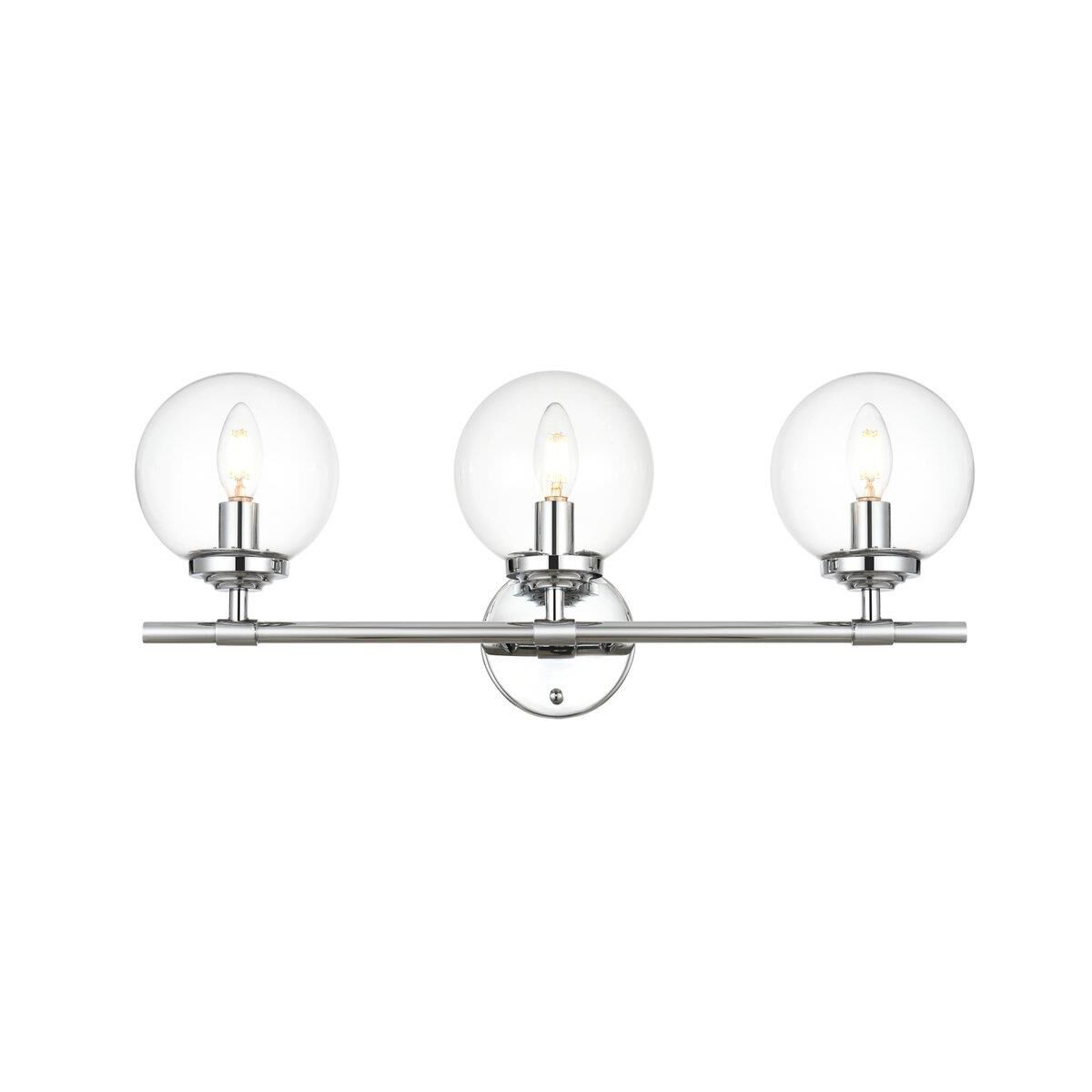 Ingrid 24 Inch 3 Light Bath Vanity Light by Elegant Lighting