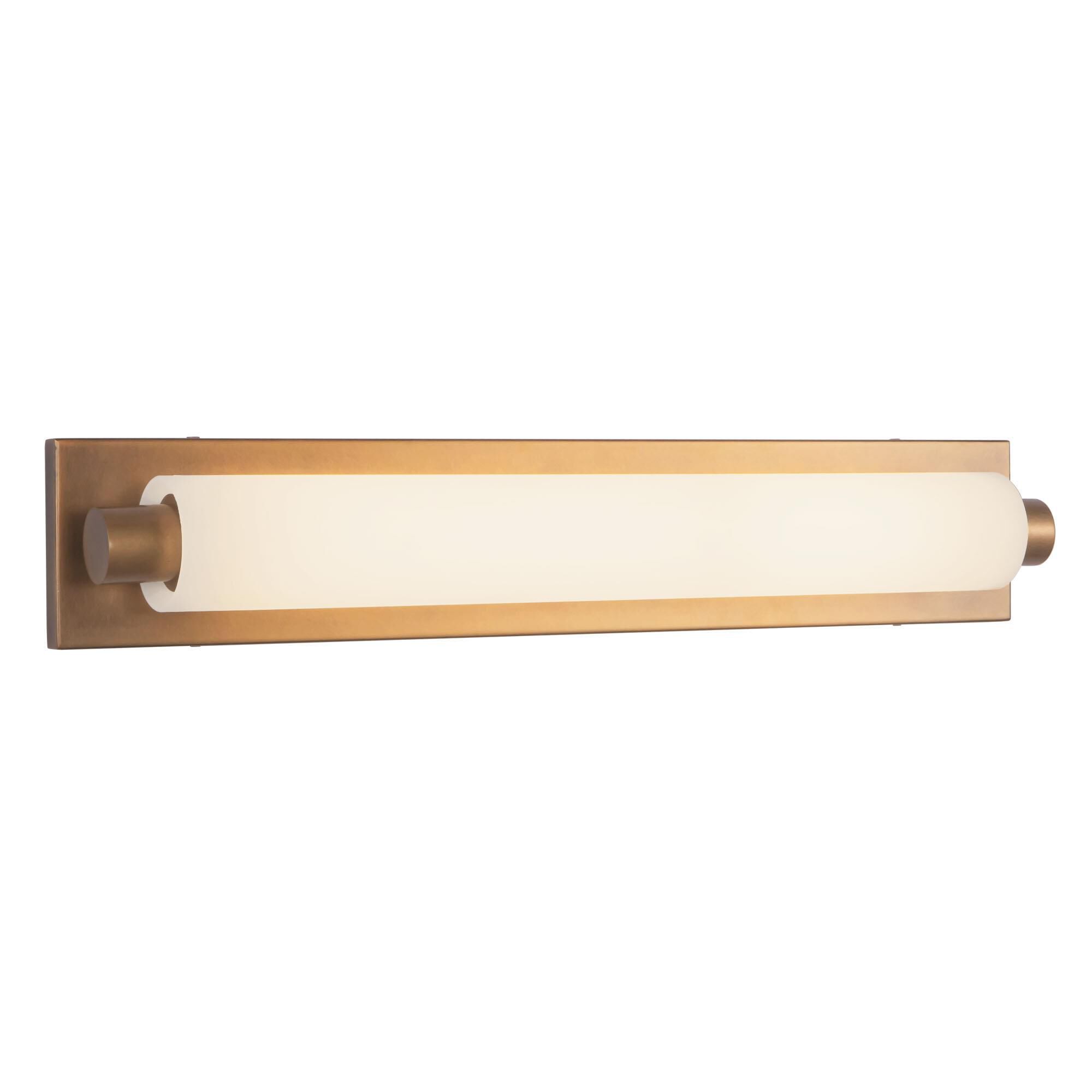 Shown in Vintage Brass finish and Matte Opal glass