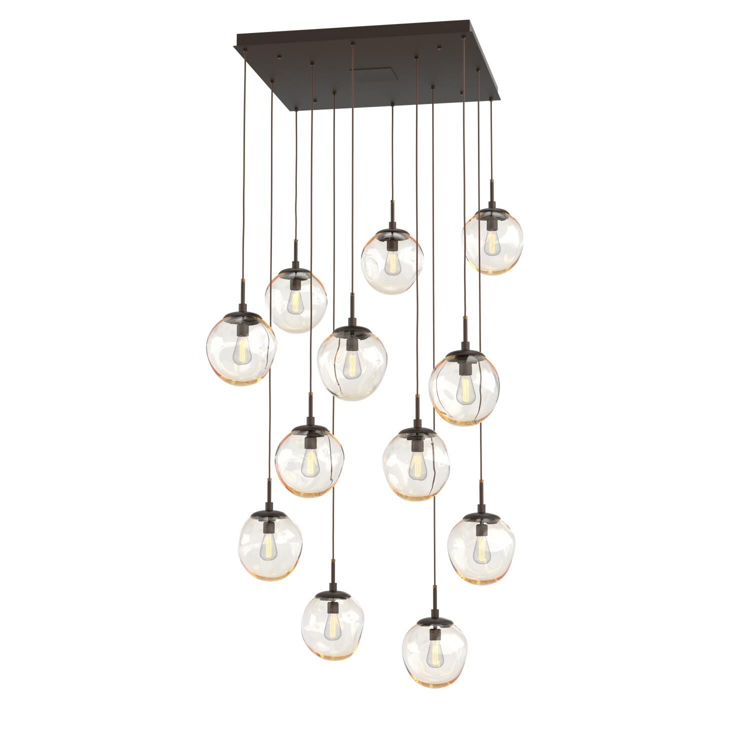 Levi Wilson Nebula 38 Inch 12 Light Multi Light Pendant by Hammerton Studio