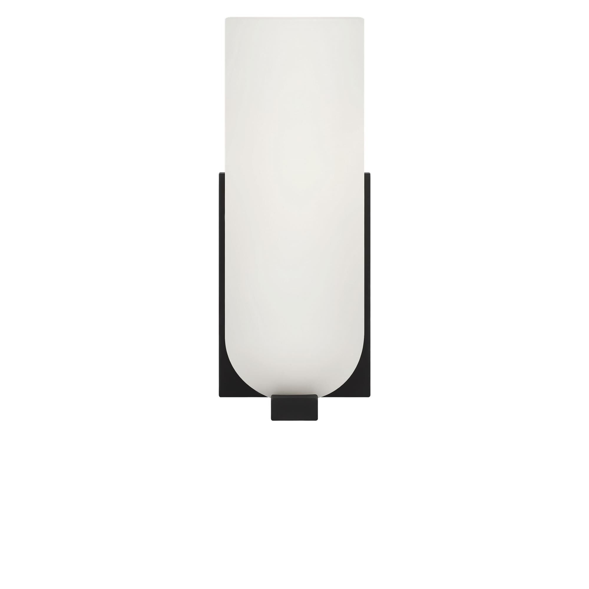 Shown in Midnight Black finish and Etched White glass
