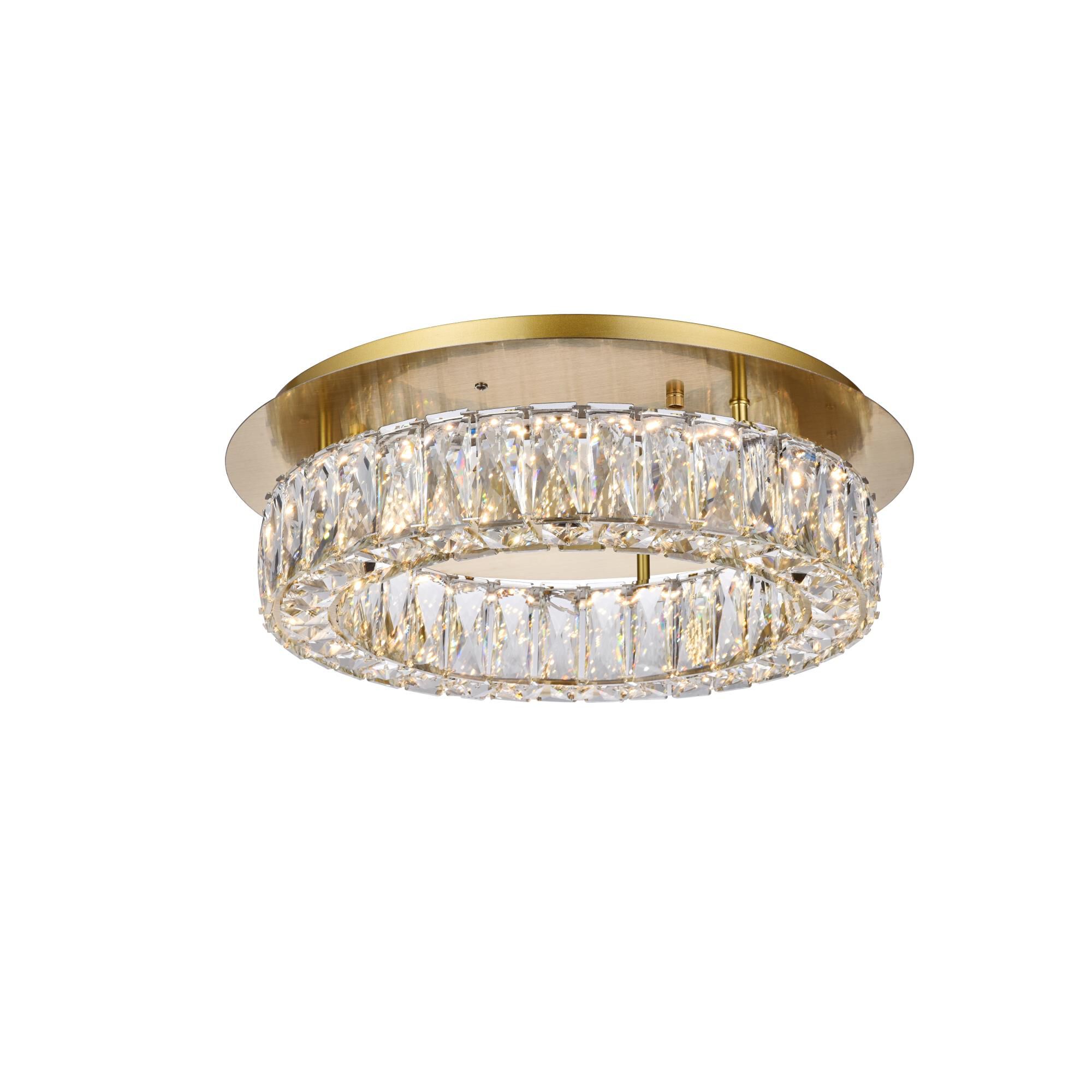 Shown in Gold finish and Clear Royal Cut crystal