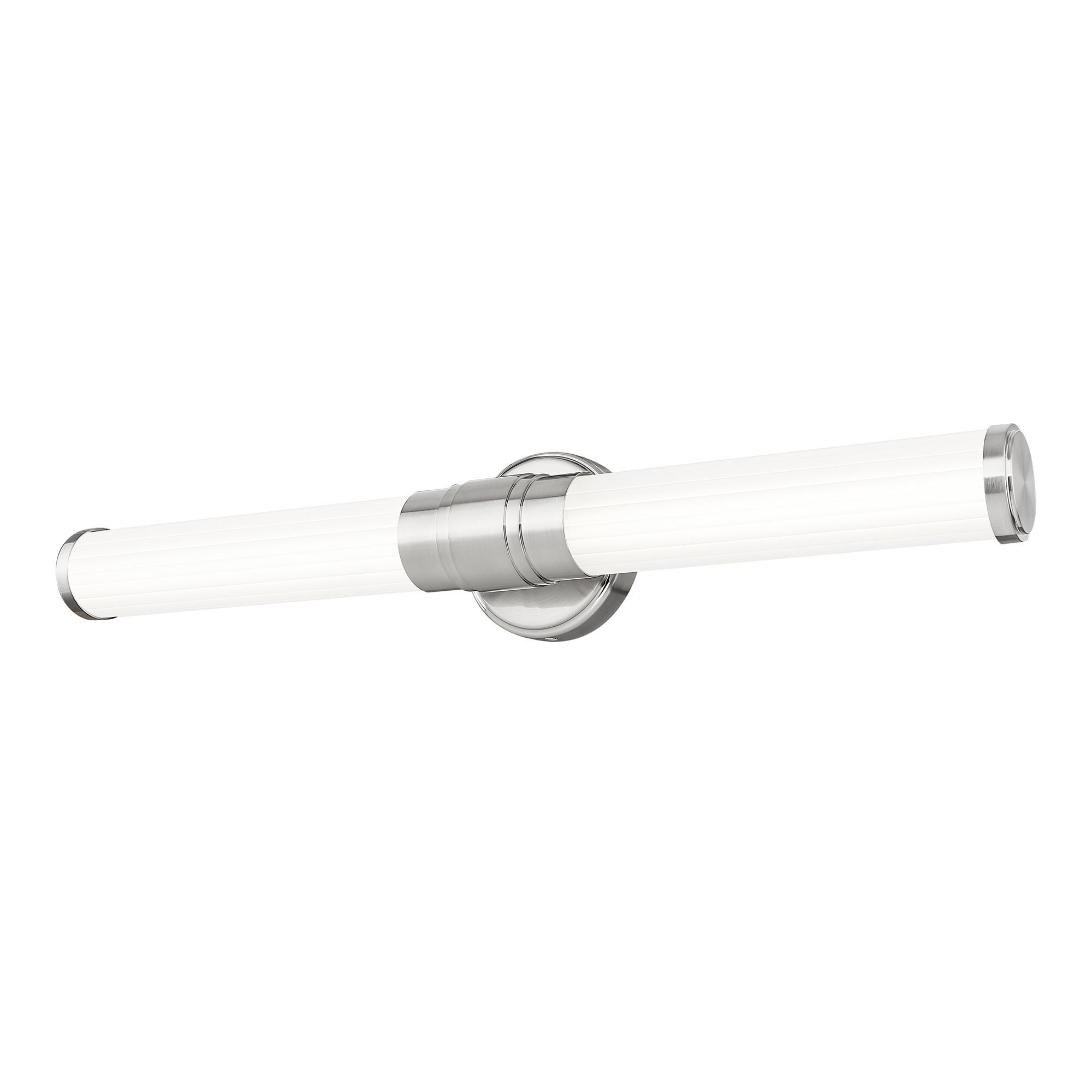 Shown in Brushed Nickel finish and Opal White glass and Opal White shade