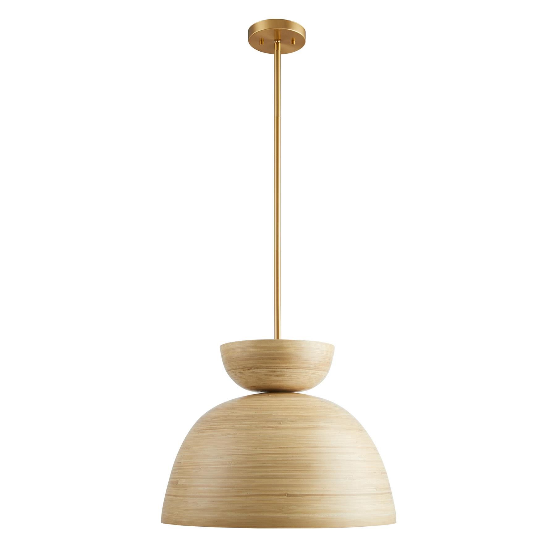 Shown in Natural Bamboo finish and Natural Bamboo shade