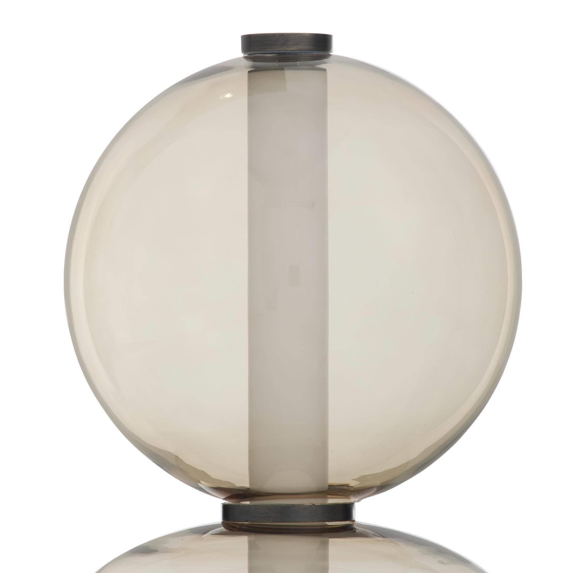 Shown in Champagne Smoke and English Bronze finish and White shade