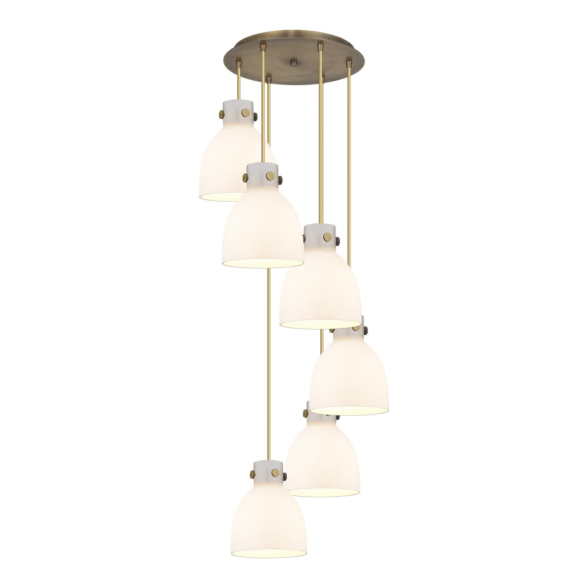 Bruno Marashlian Newton Bell 18 Inch 6 Light Multi Light Pendant by Innovations Lighting
