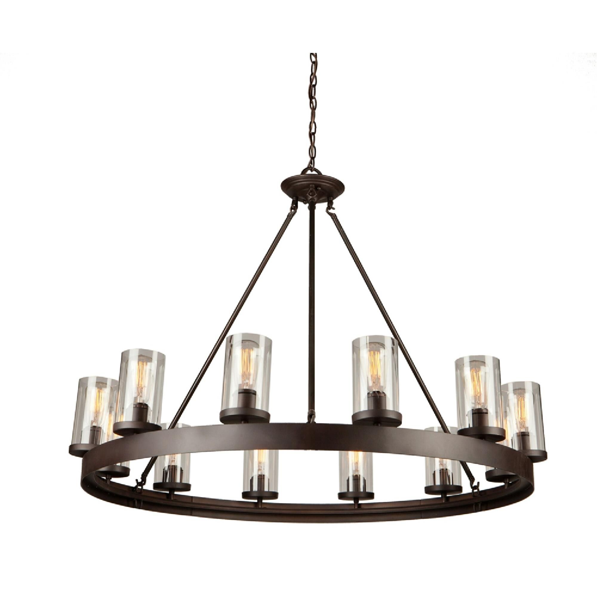Menlo Park 41 Inch 12 Light Chandelier by Artcraft