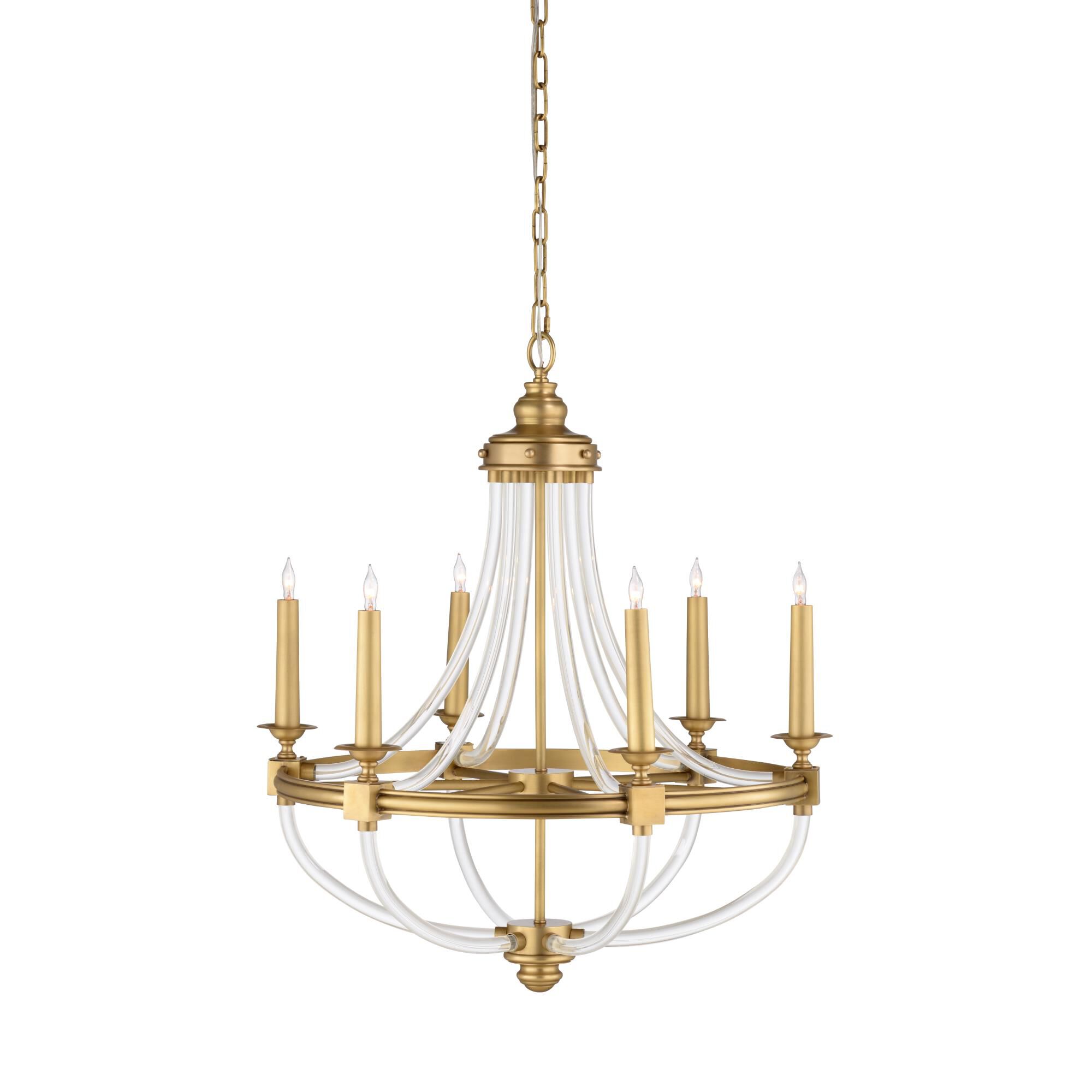 Prospect 28 Inch 6 Light Chandelier by Wildwood