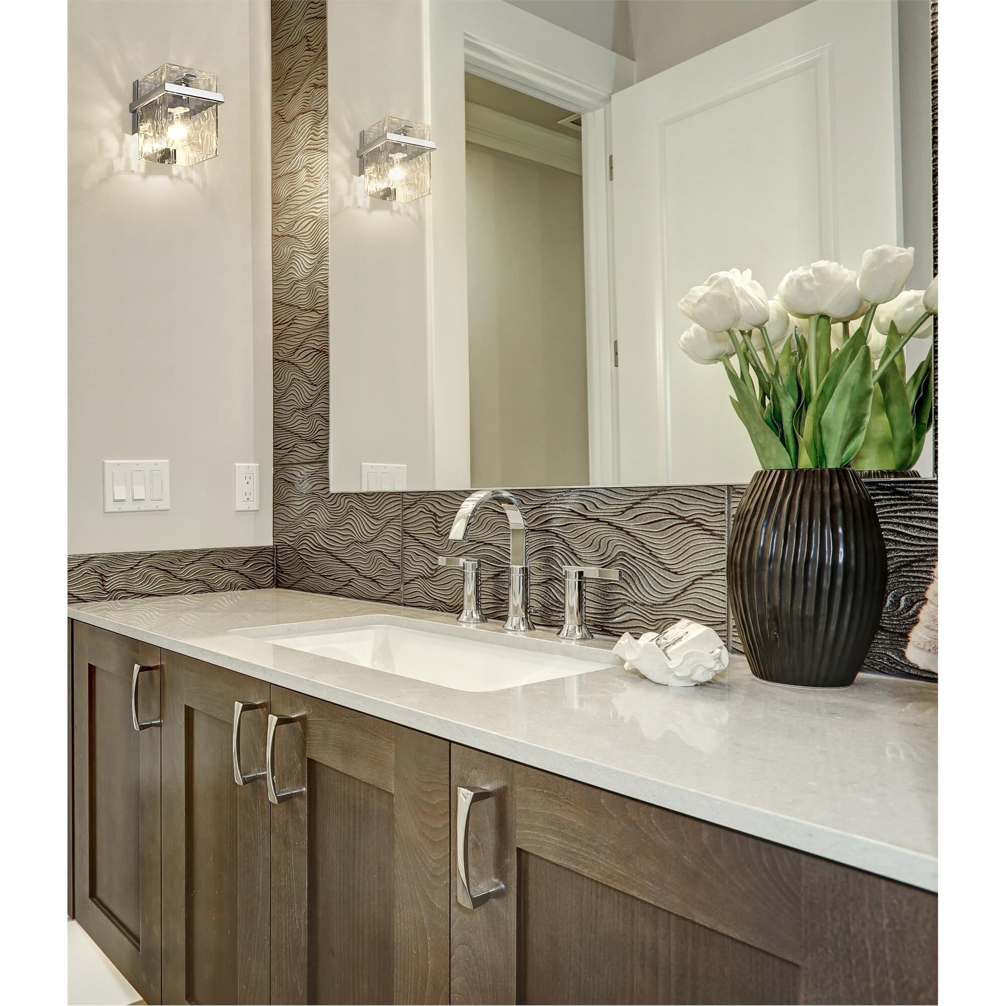 Shown in Chrome finish