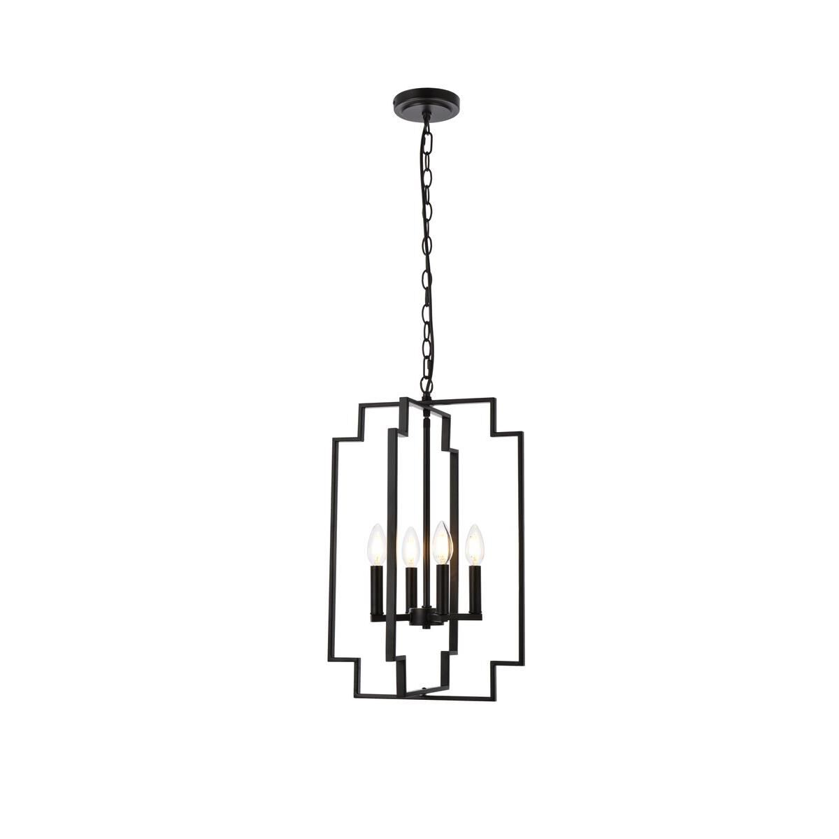 Rosenfeld 13 Inch Cage Pendant by Elegant Lighting