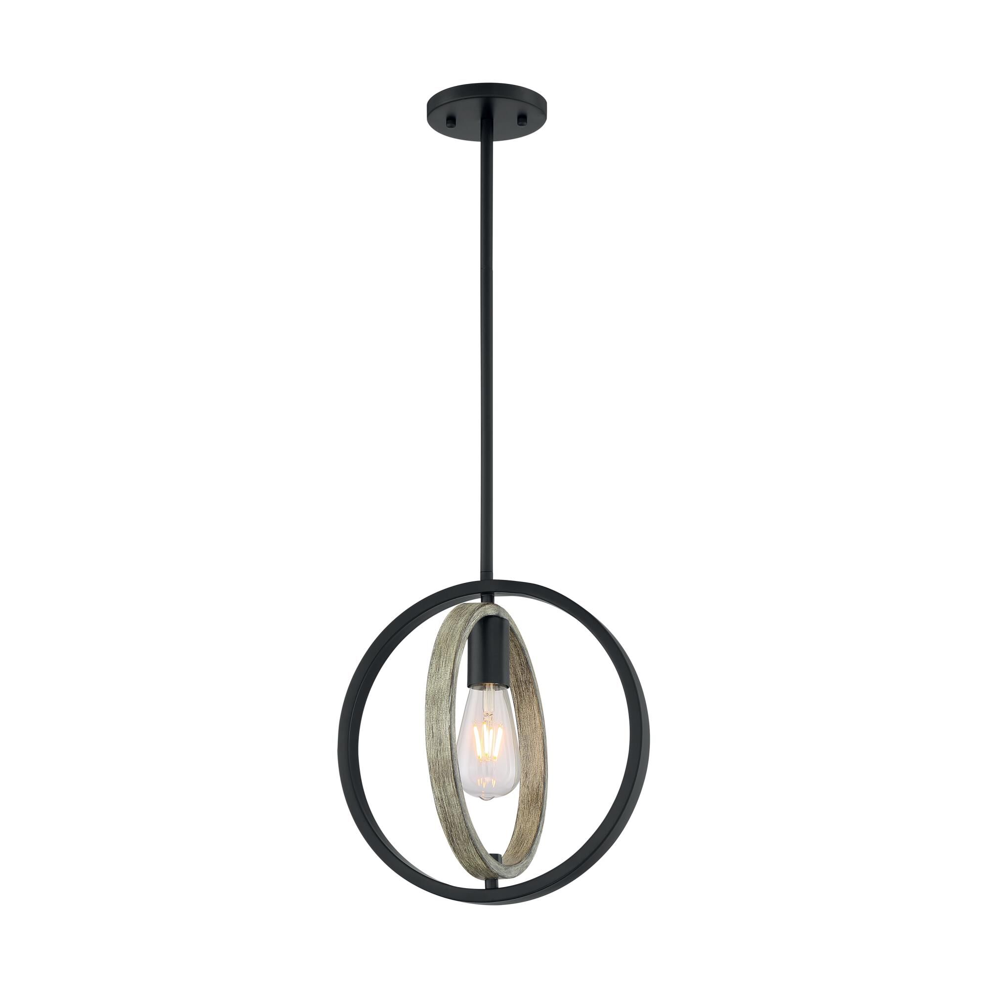 Shown in Black - Wood finish