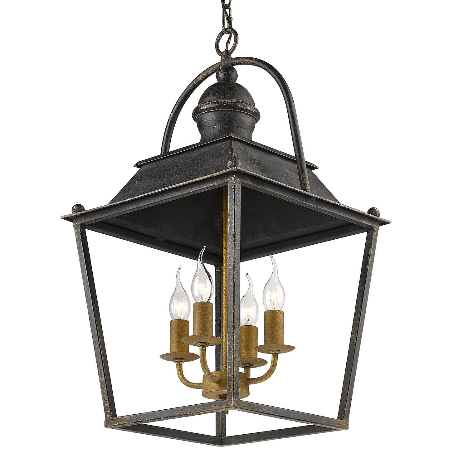 Christoff Cage Pendant by Golden Lighting
