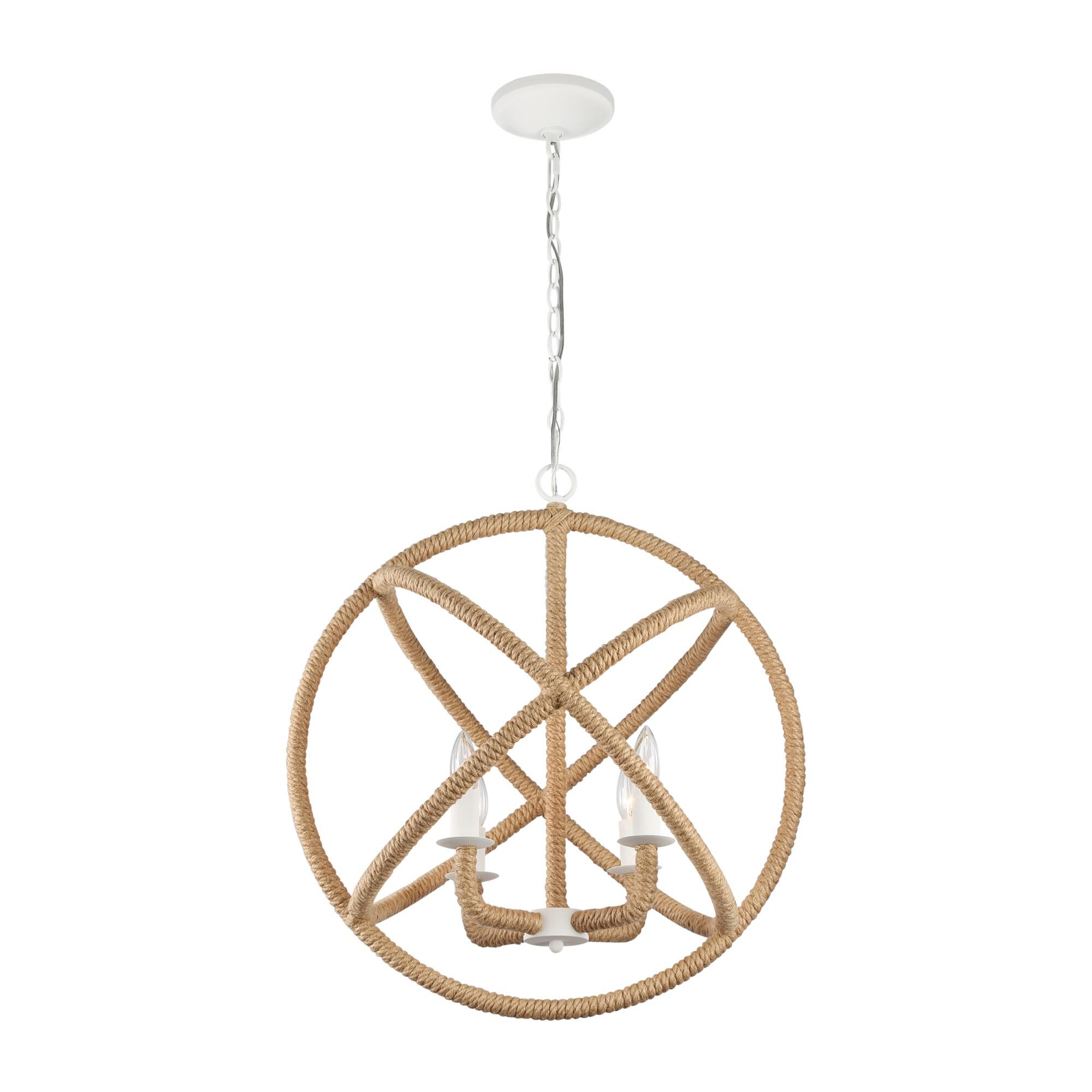 Marina 23 Inch Cage Pendant by Golden Lighting