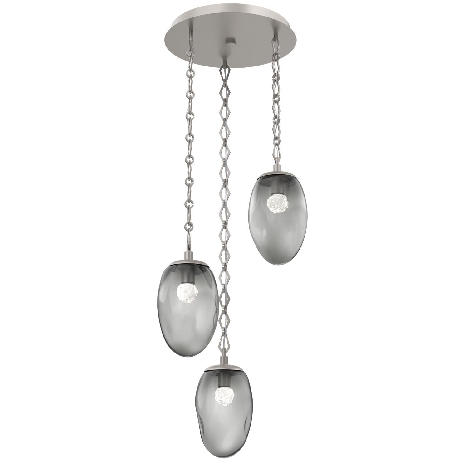 Shown in Beige Silver finish and Smoke glass