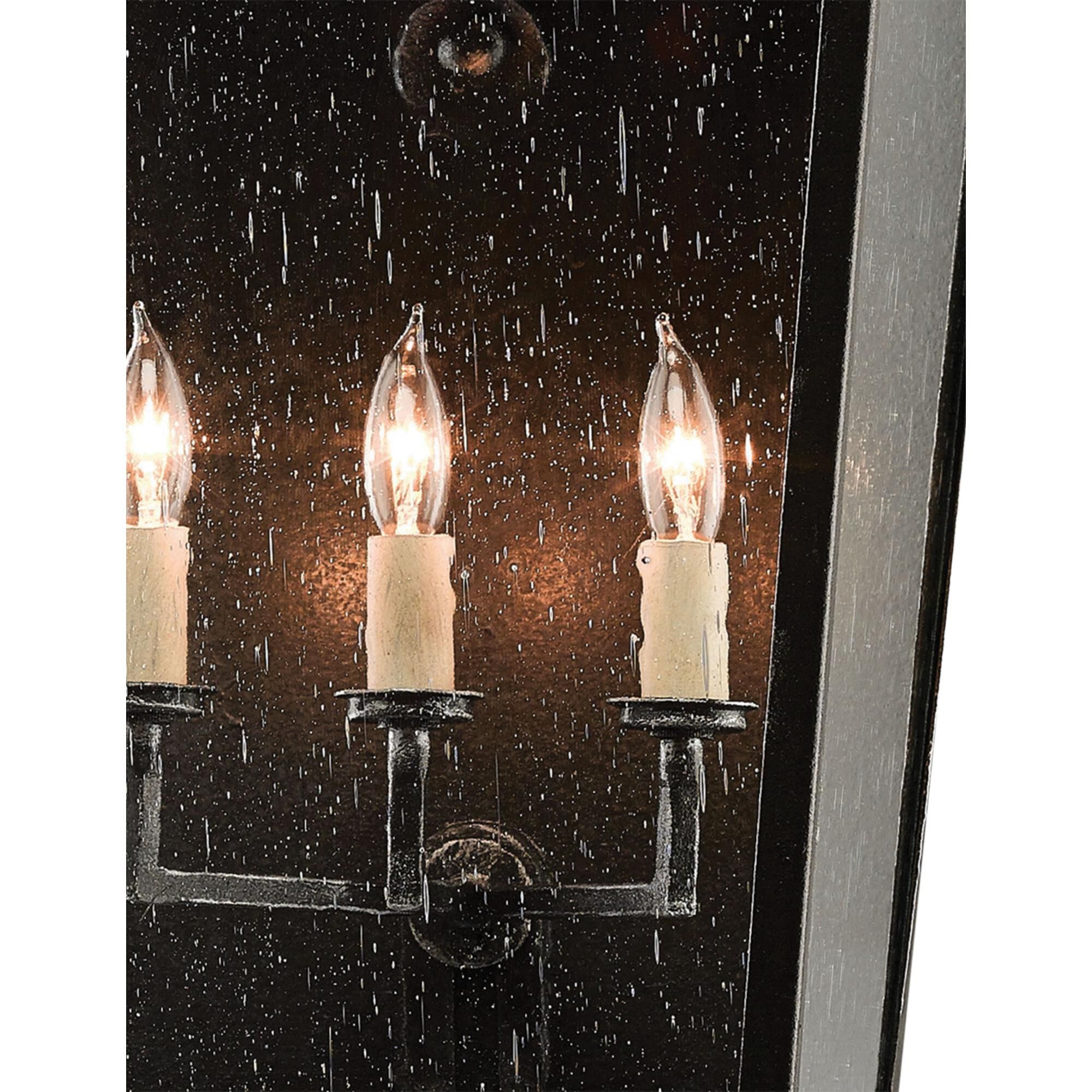 Bening 22 Inch Tall 3 Light Outdoor Wall Light by Currey and Company