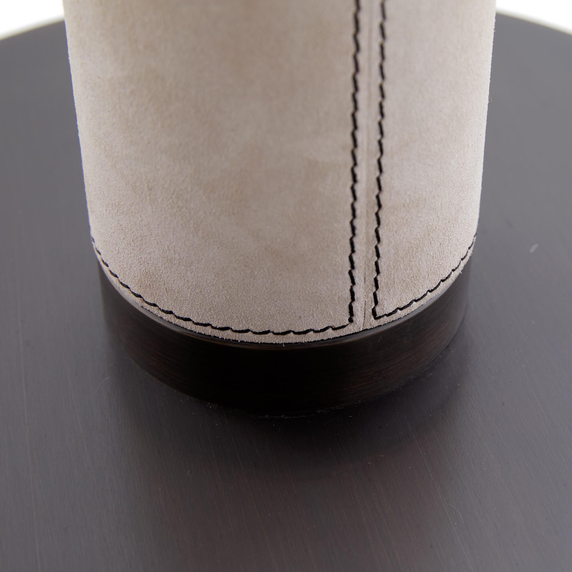 Shown in Bone finish and Microfiber shade