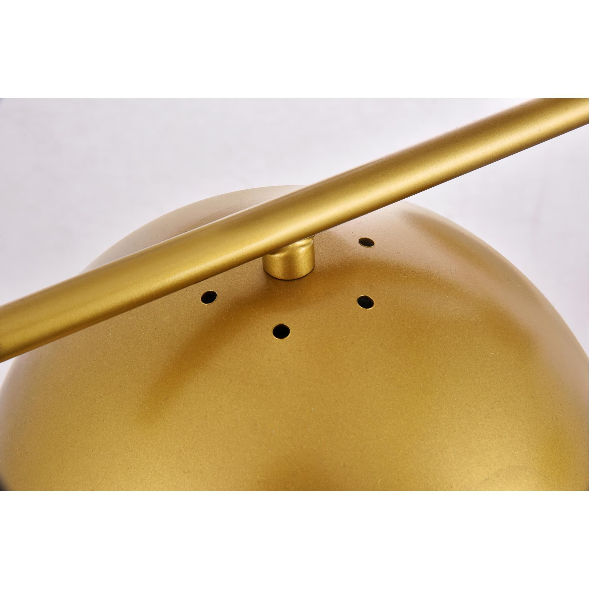 Shown in Brass finish and Clear glass