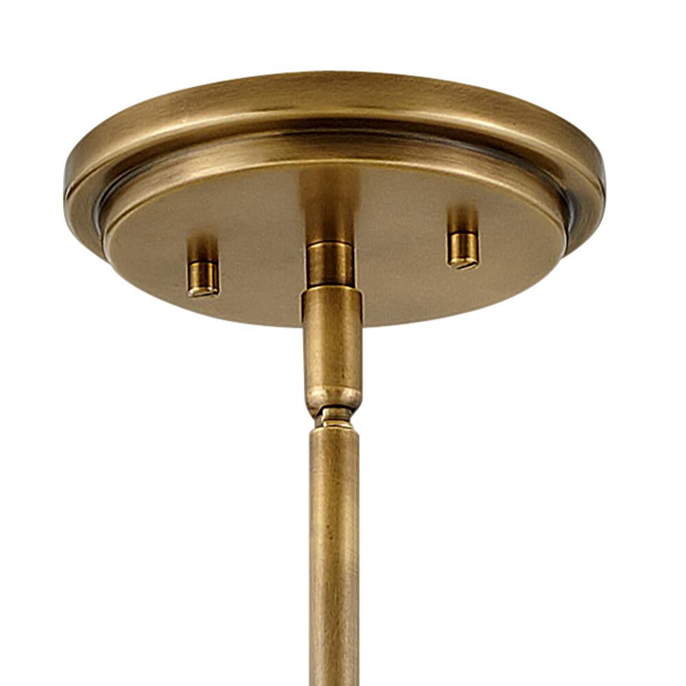 Shown in Heritage Brass finish and Textured Black accent