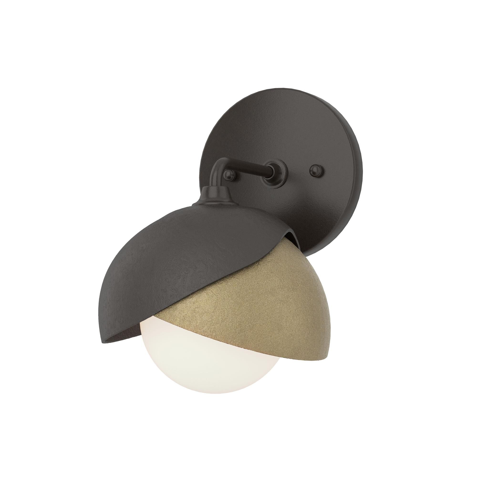 Shown in Oil Rubbed Bronze finish and Opal glass and Soft Gold (84) accent
