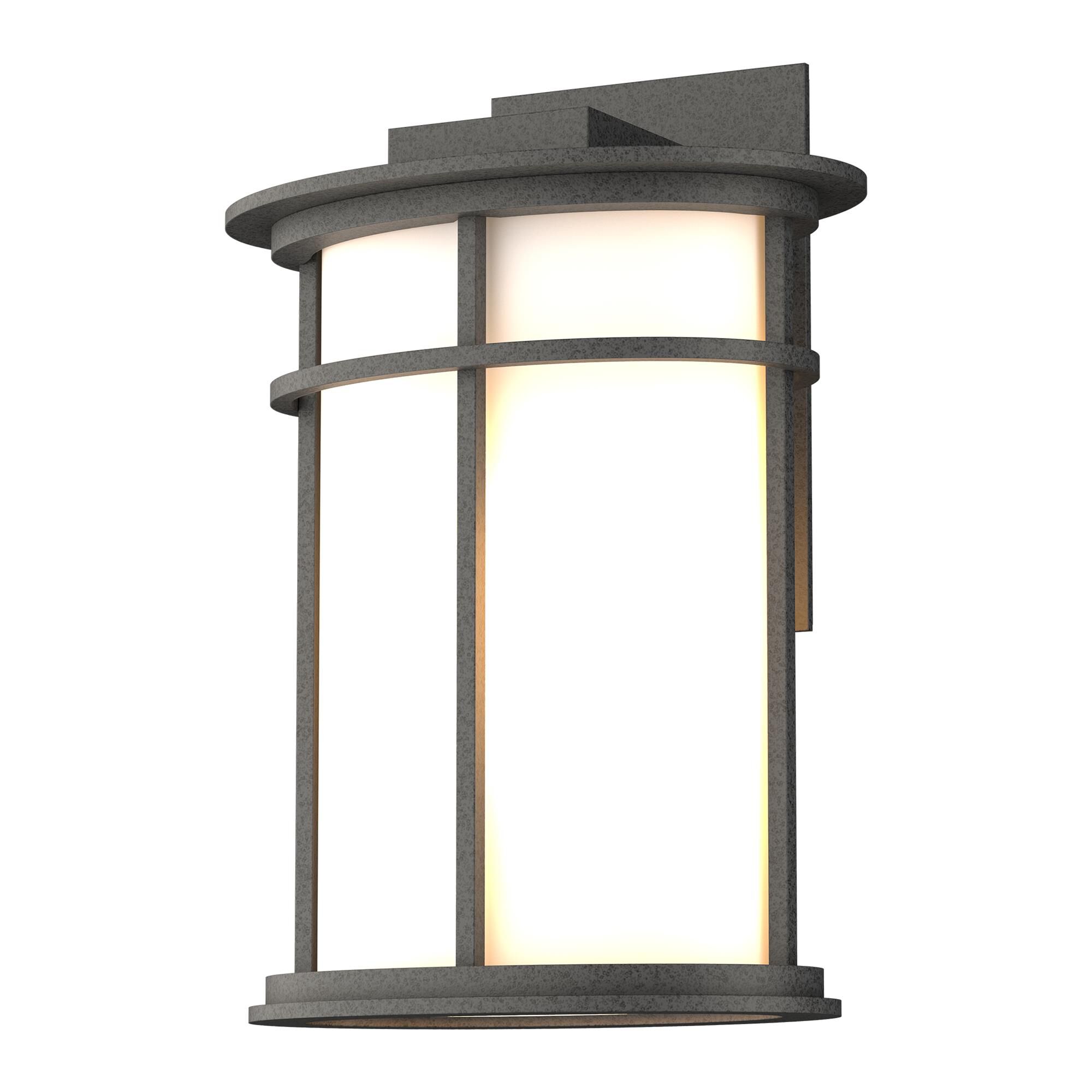 Shown in Natural Iron finish and Opal  glass