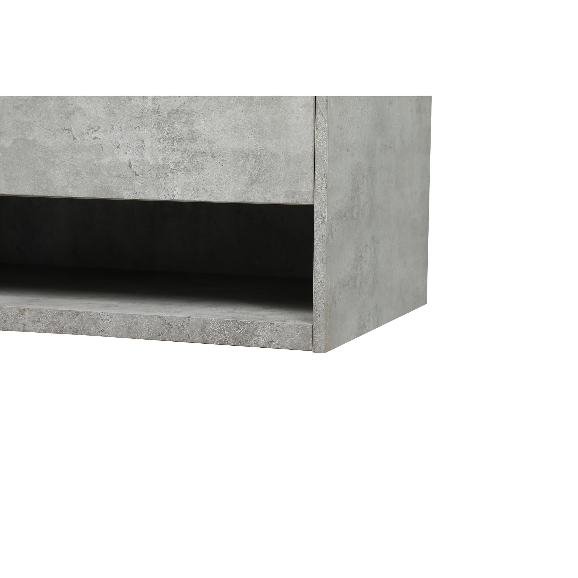 Shown in Concrete Grey finish