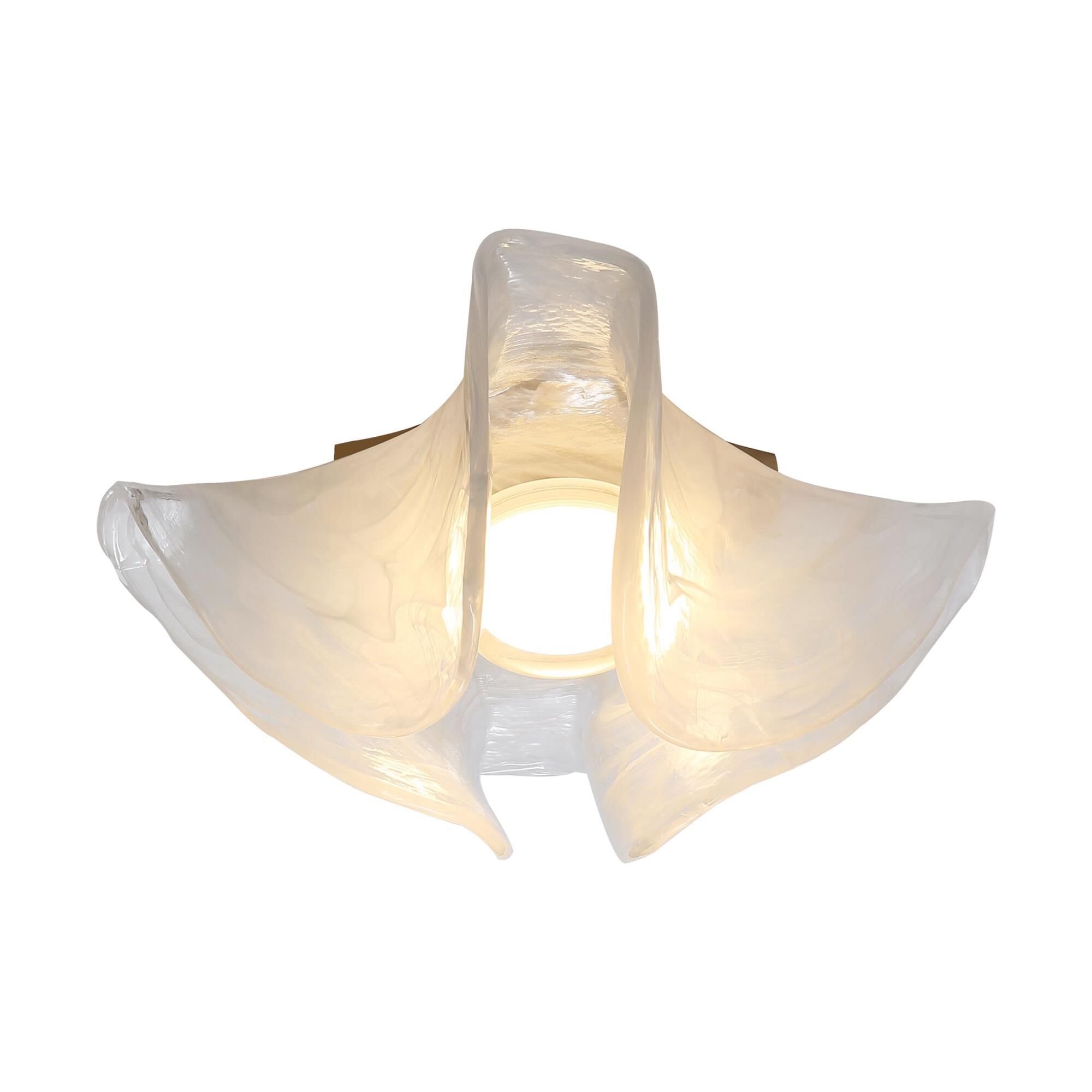Glacier 14 Inch Flush Mount by Golden Lighting