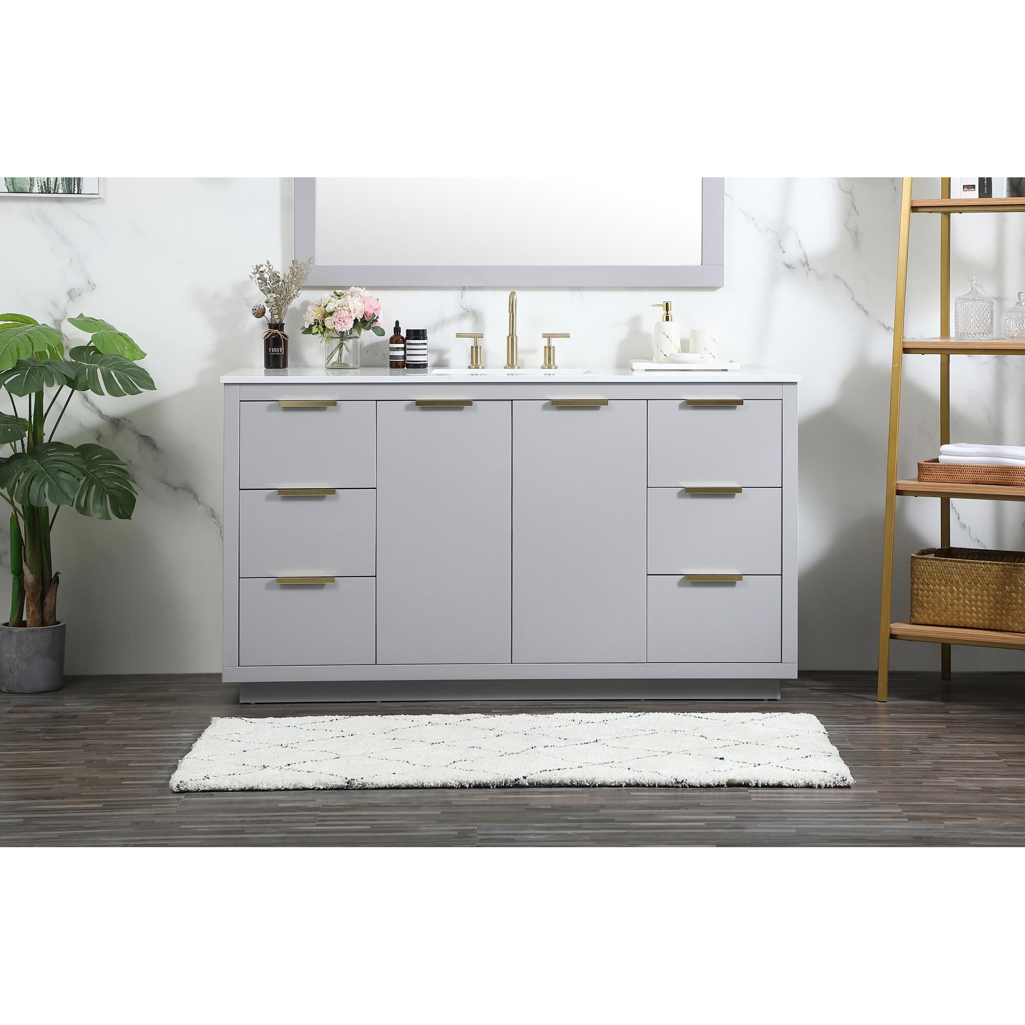 Blake 60 Inch Bath Vanity by Elegant Decor