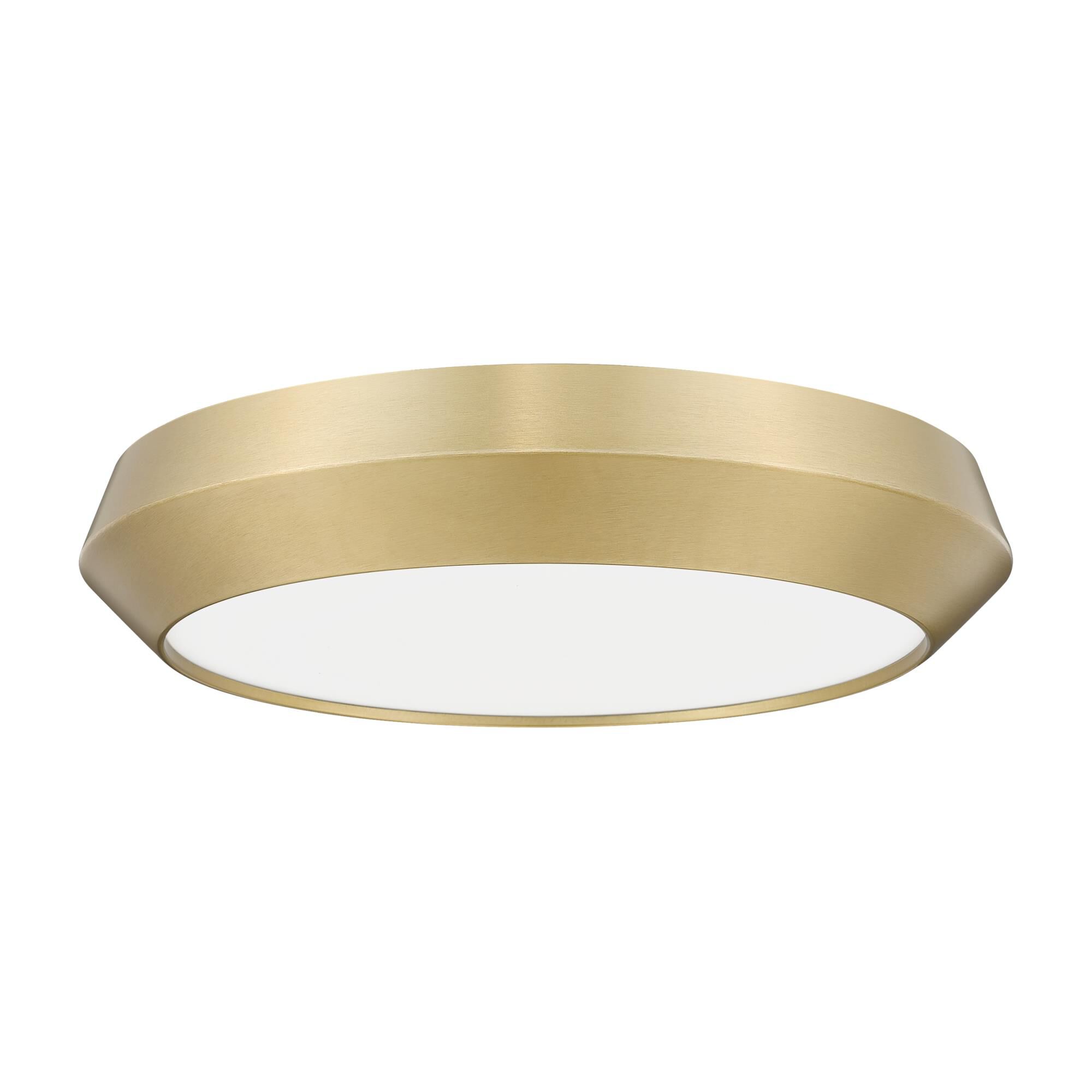 Shown in Modern Gold finish and White glass
