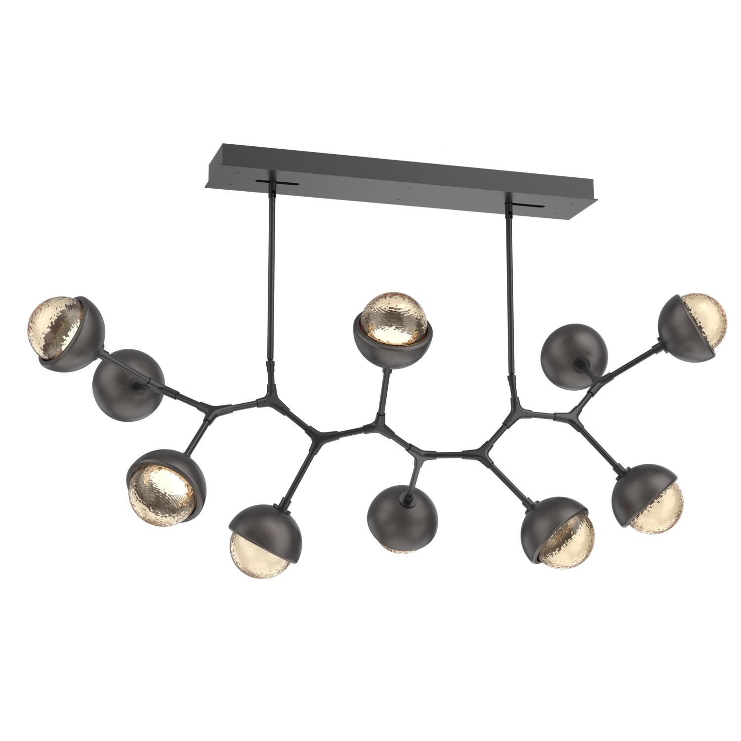 Shown in Matte Black finish and Amber glass and Graphite accent