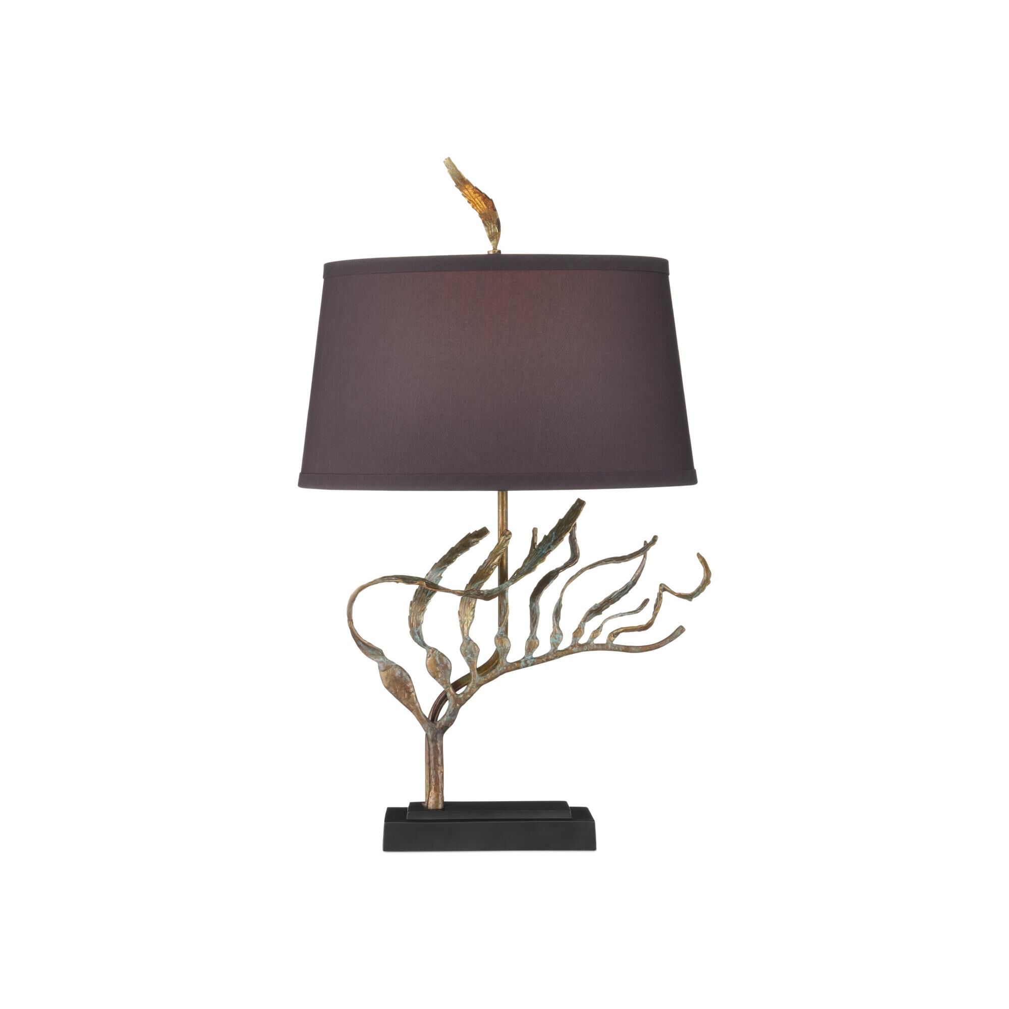 Shown in Verdigris and Black finish and Black Polyester shade