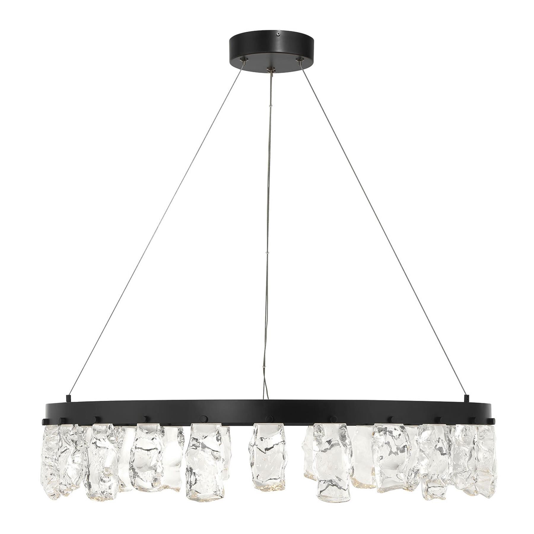 Artic Glacier 33 Inch Chandelier by Kovacs