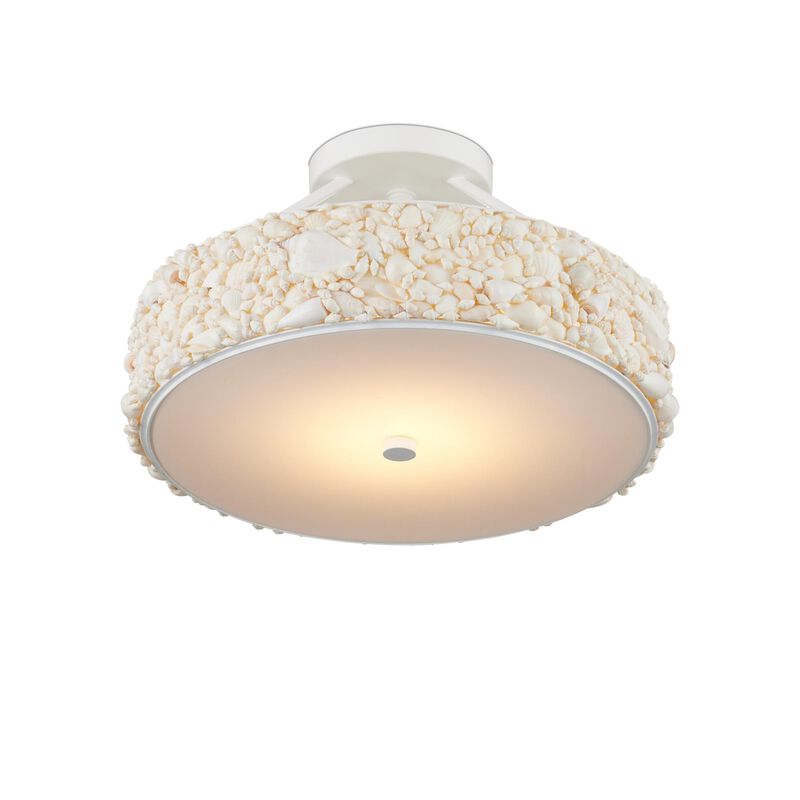 Turbinella 19 Inch Semi Flush Mount by Currey and Company