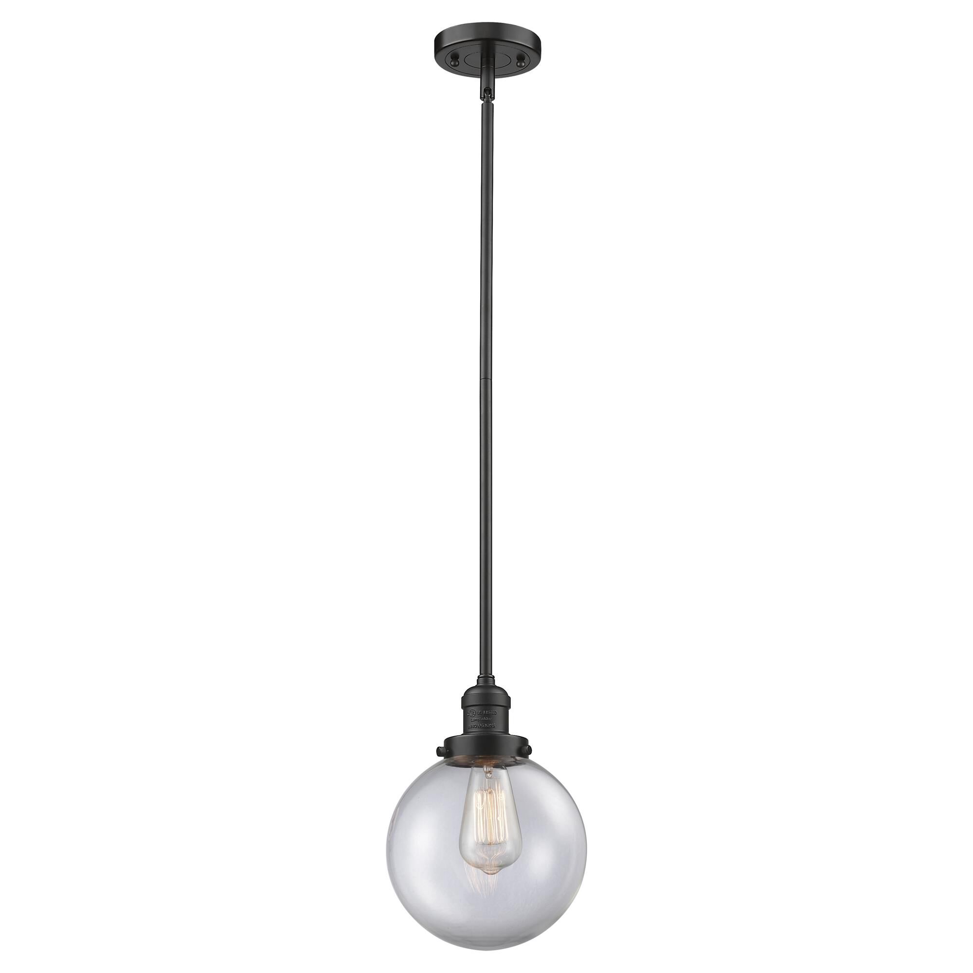 Shown in Oil Rubbed Bronze finish and Clear glass