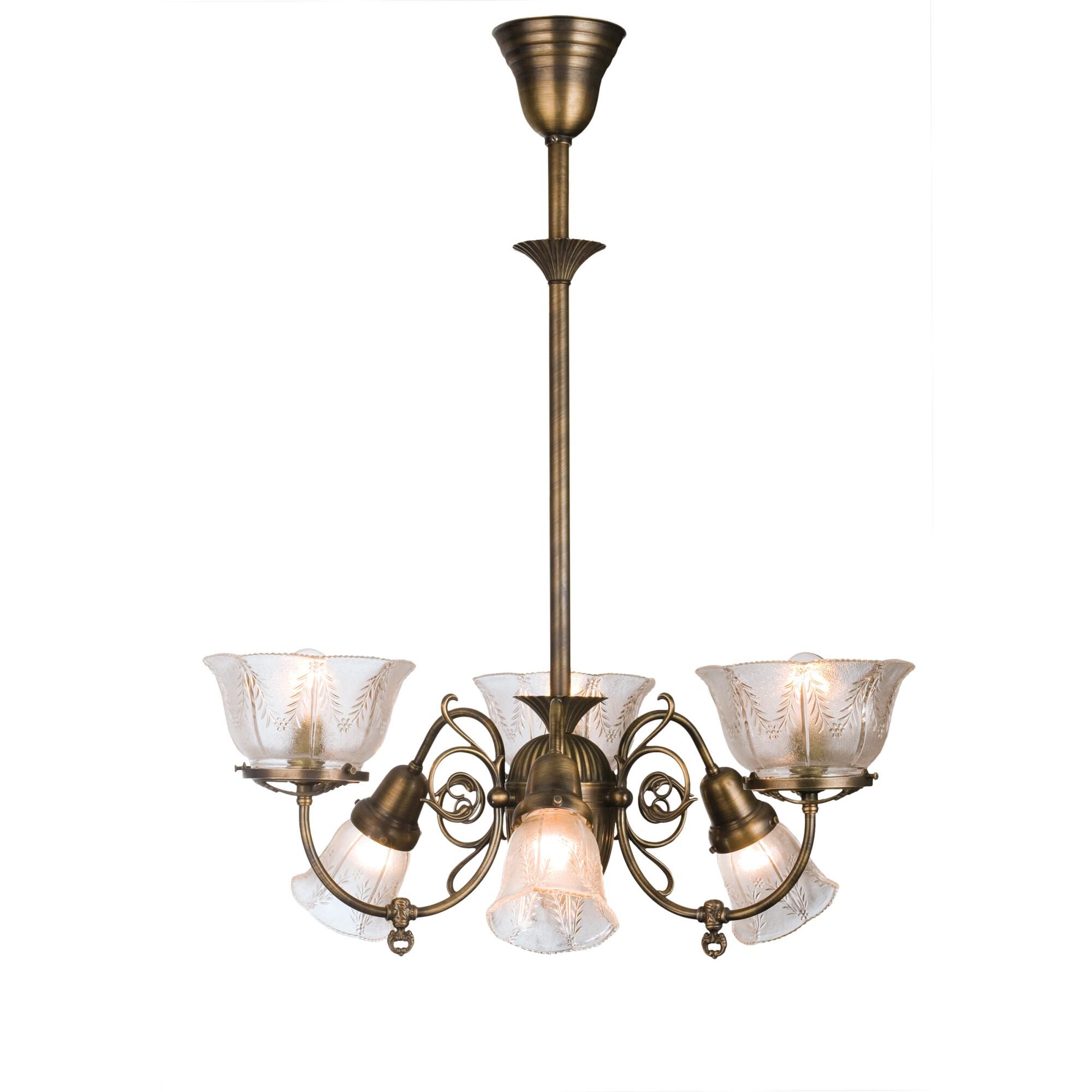 Bleeker Wheat Gas 26 Inch 6 Light Chandelier by Meyda Lighting
