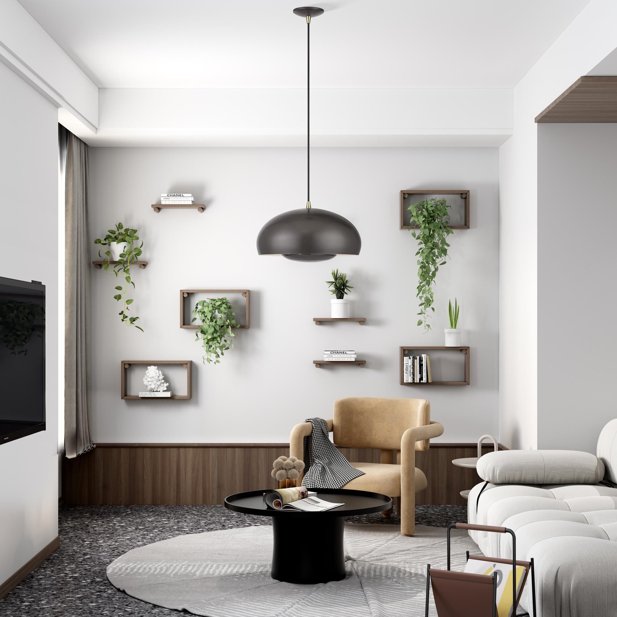 Domma 17 Inch Large Pendant by Livex Lighting