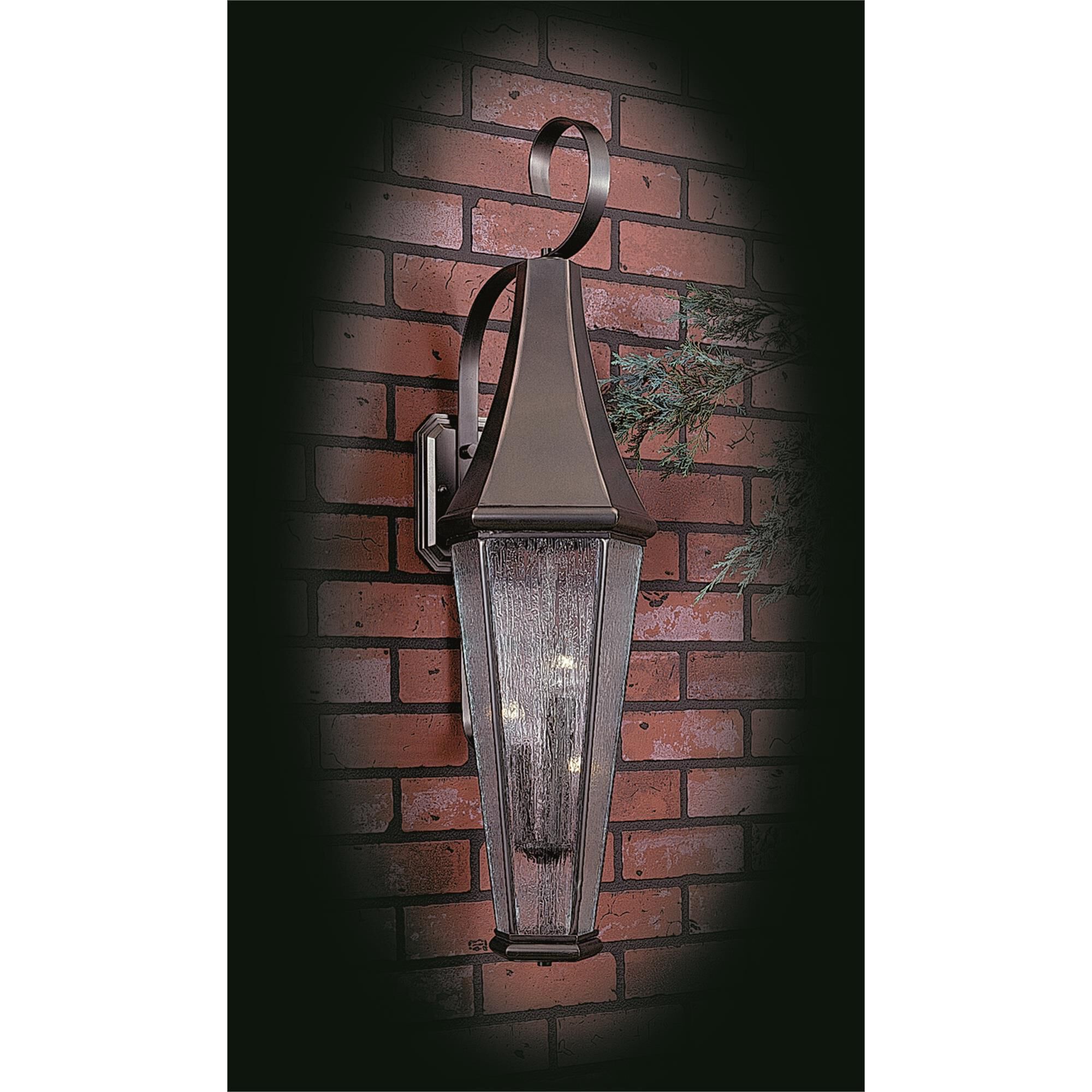 Le Havre 34 Inch Tall 3 Light Outdoor Wall Light by Framburg
