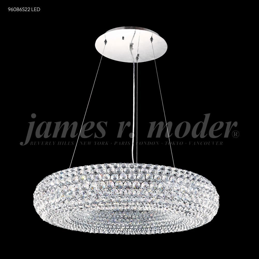 Contemporary 28 Inch 10 Light Chandelier by James R. Moder