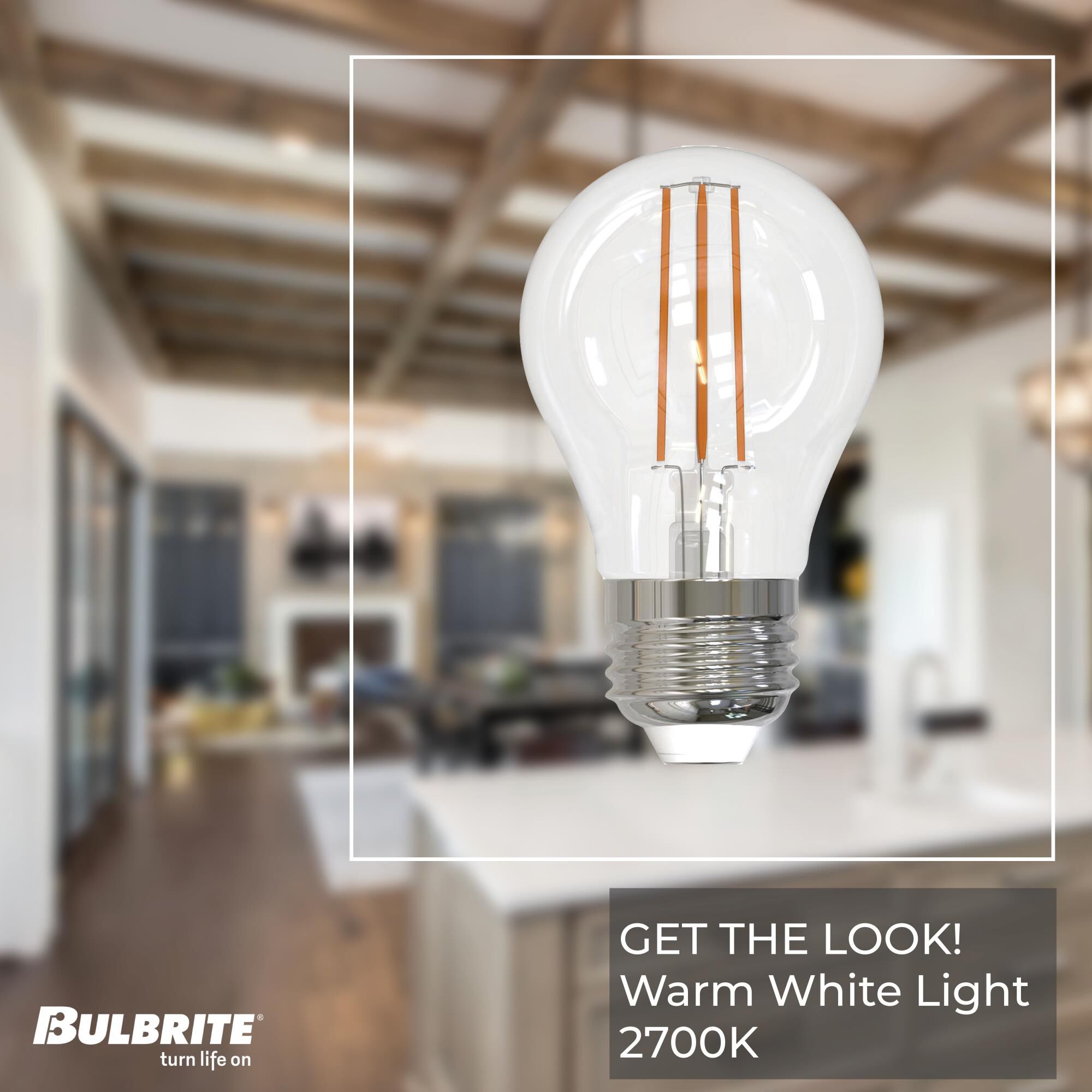 Clear A15 Base E26 2700K LED Light Bulb,