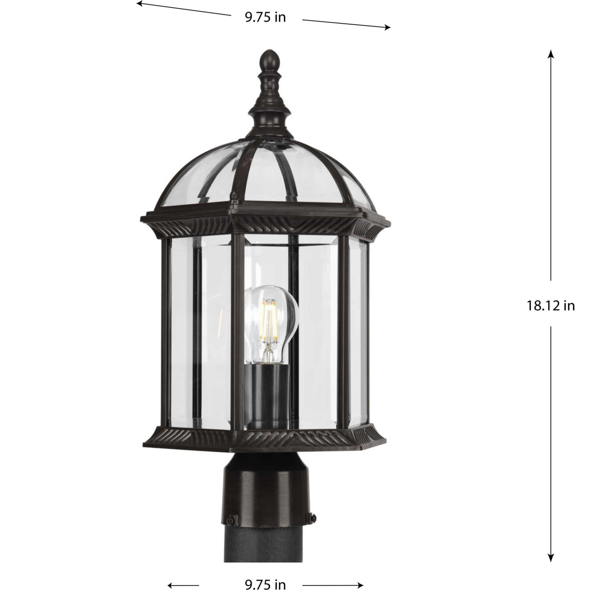 Progress Lighting Dillard 18 Inch Tall Outdoor Post Lamp