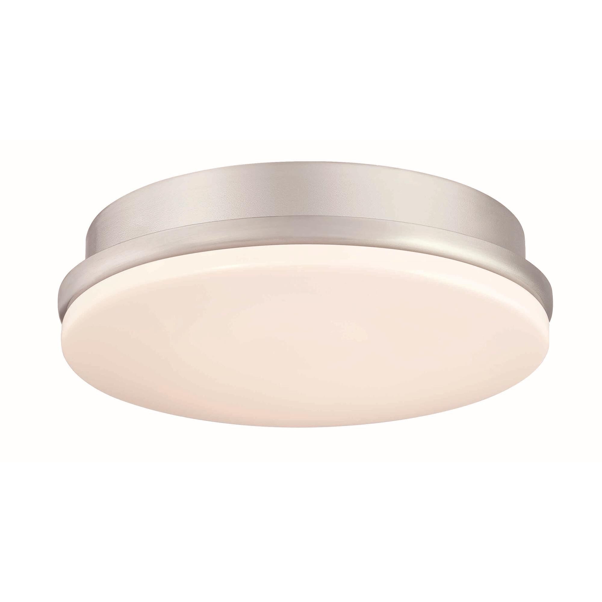 Shown in Brushed Nickel finish and Opal Frosted glass