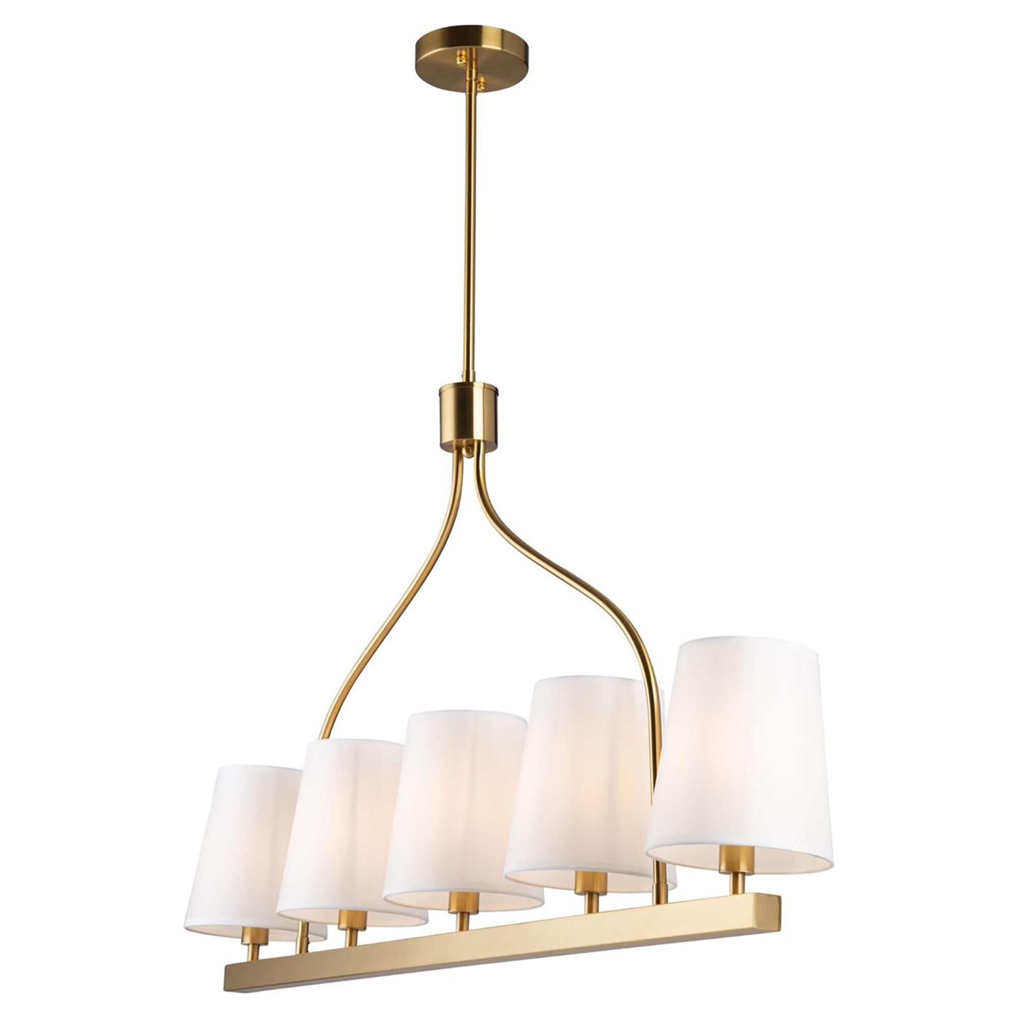 Steven Sabados (S&C) Rhythm 40 Inch 5 Light Linear Suspension Light,