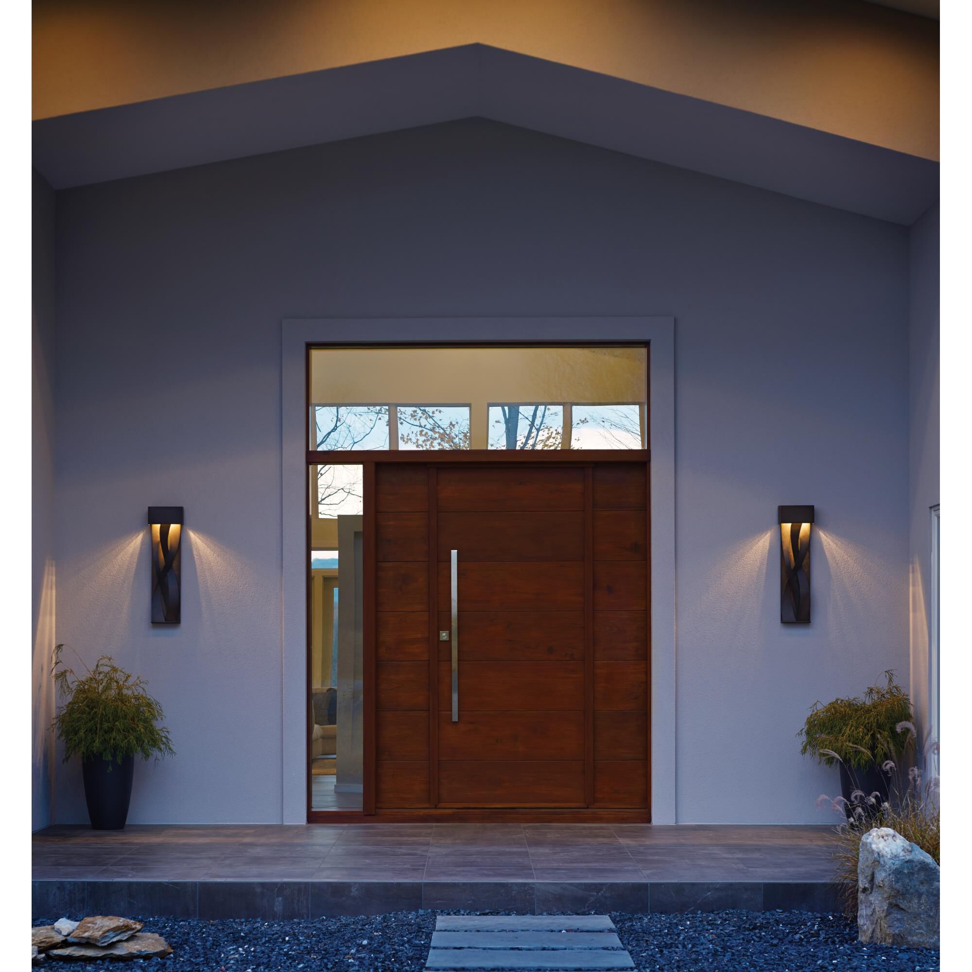 Hubbardton Forge Tress 31 Inch Tall LED Outdoor Wall Light