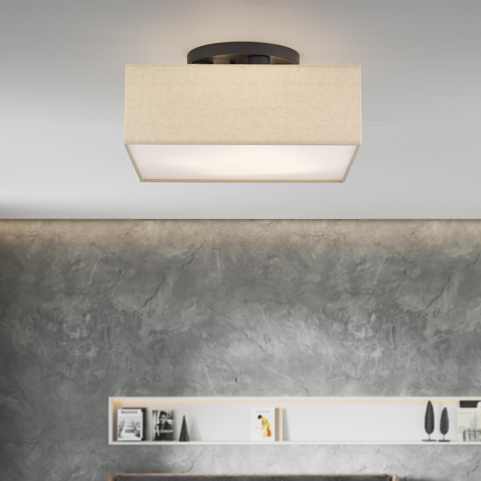 Summit 15 Inch Semi Flush Mount by Livex Lighting