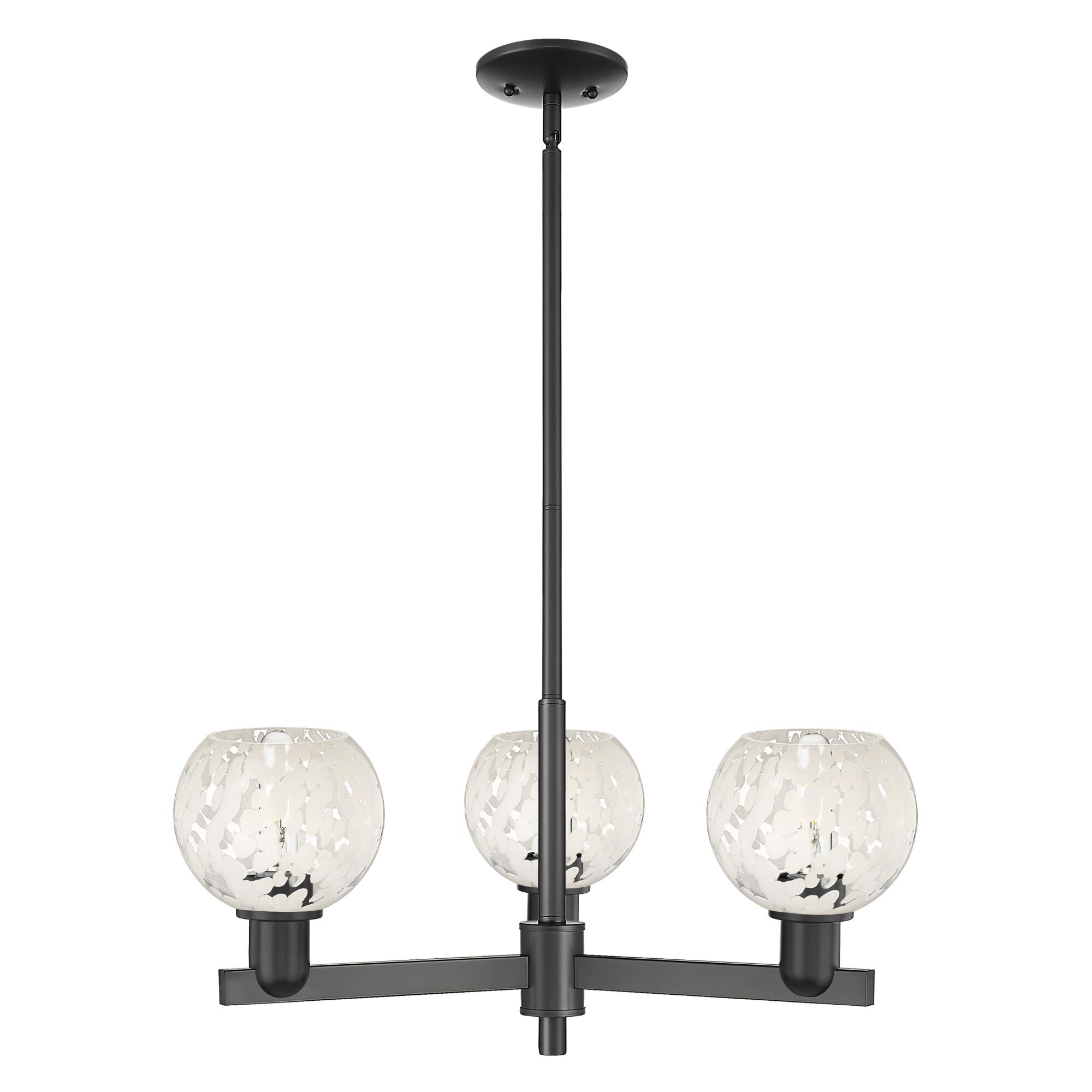 Bruno Marashlian White Mouchette 28 Inch Chandelier by Innovations Lighting