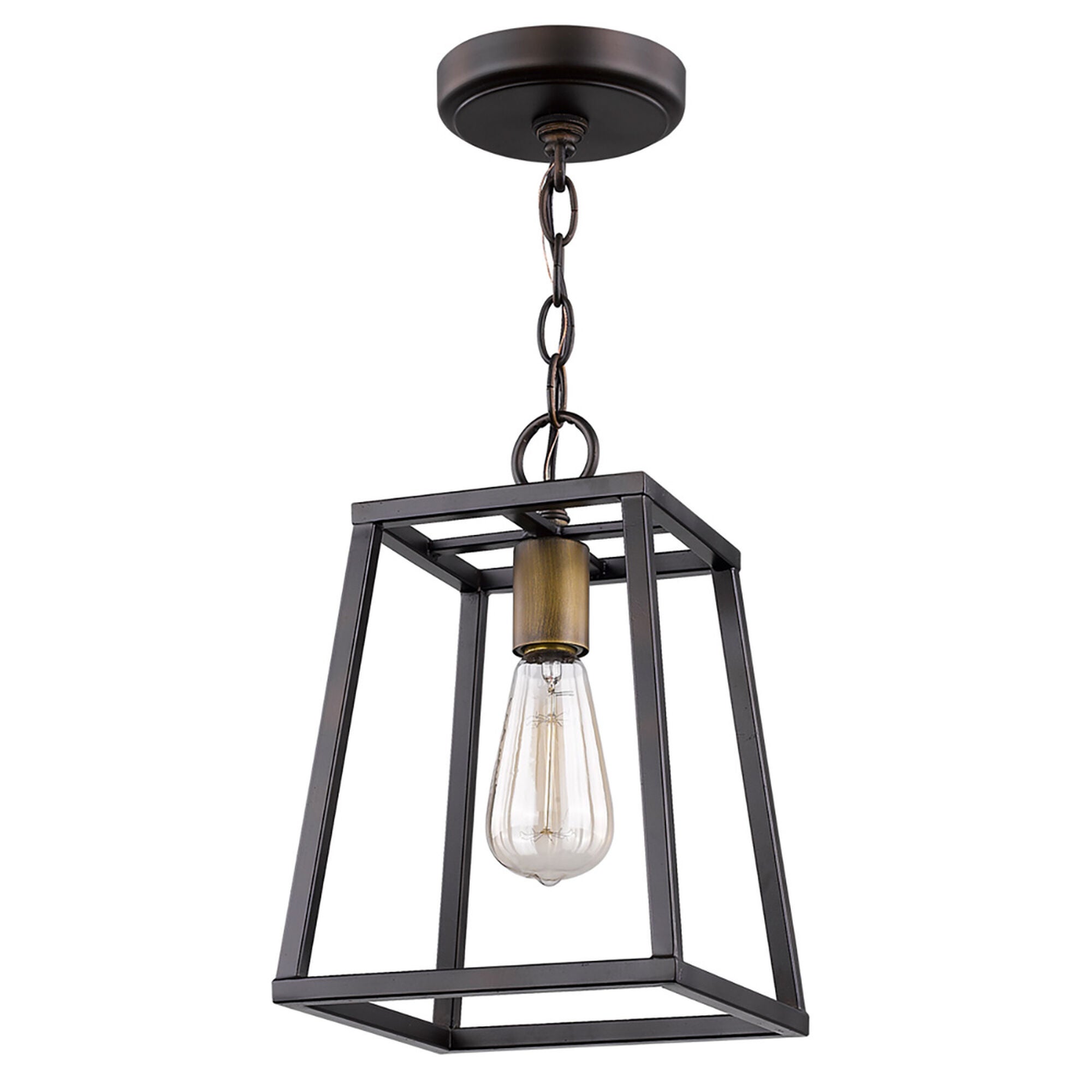Shown in Oil Rubbed Bronze finish and -- glass and -- shade