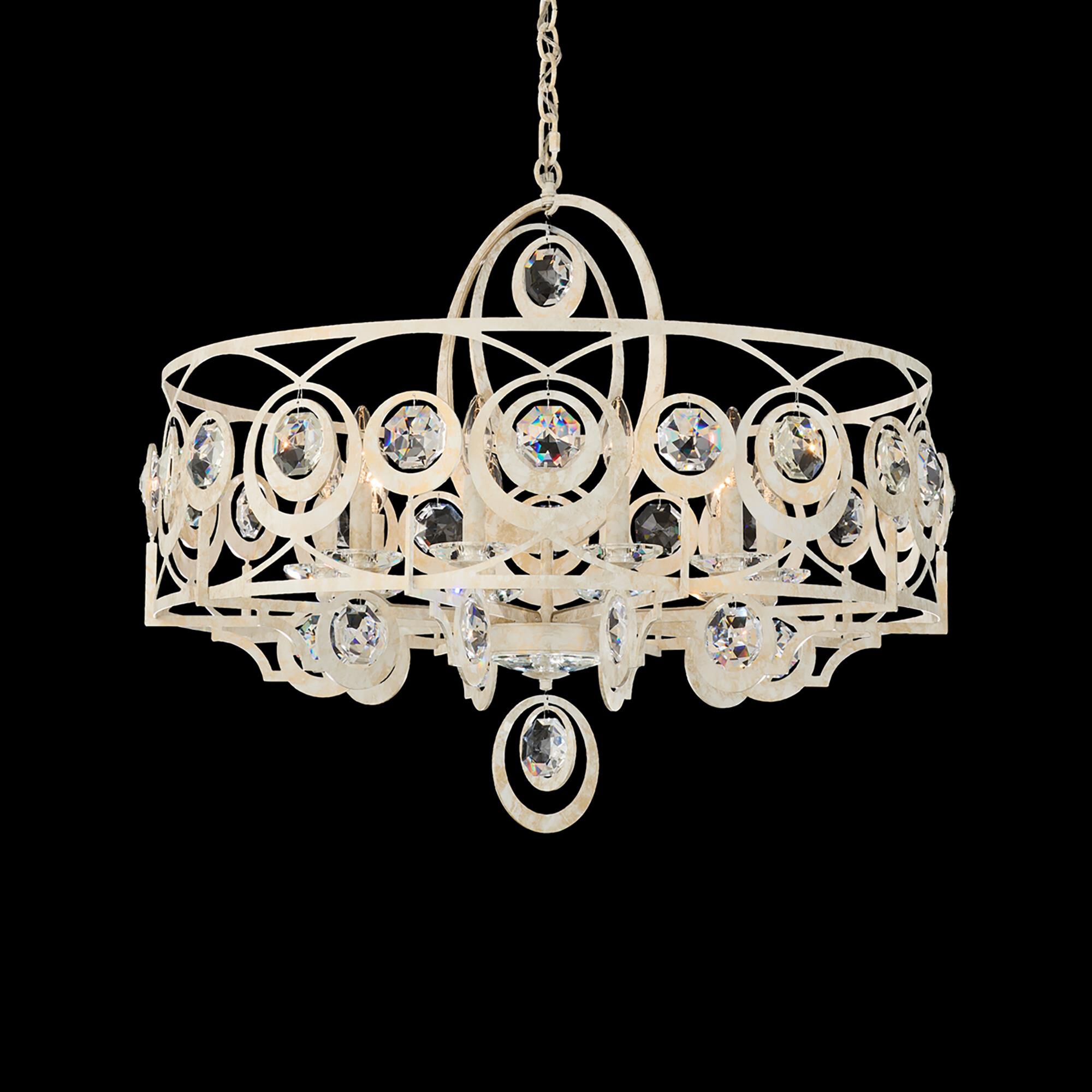 Shown in White Gold finish and Clear Radiance crystal