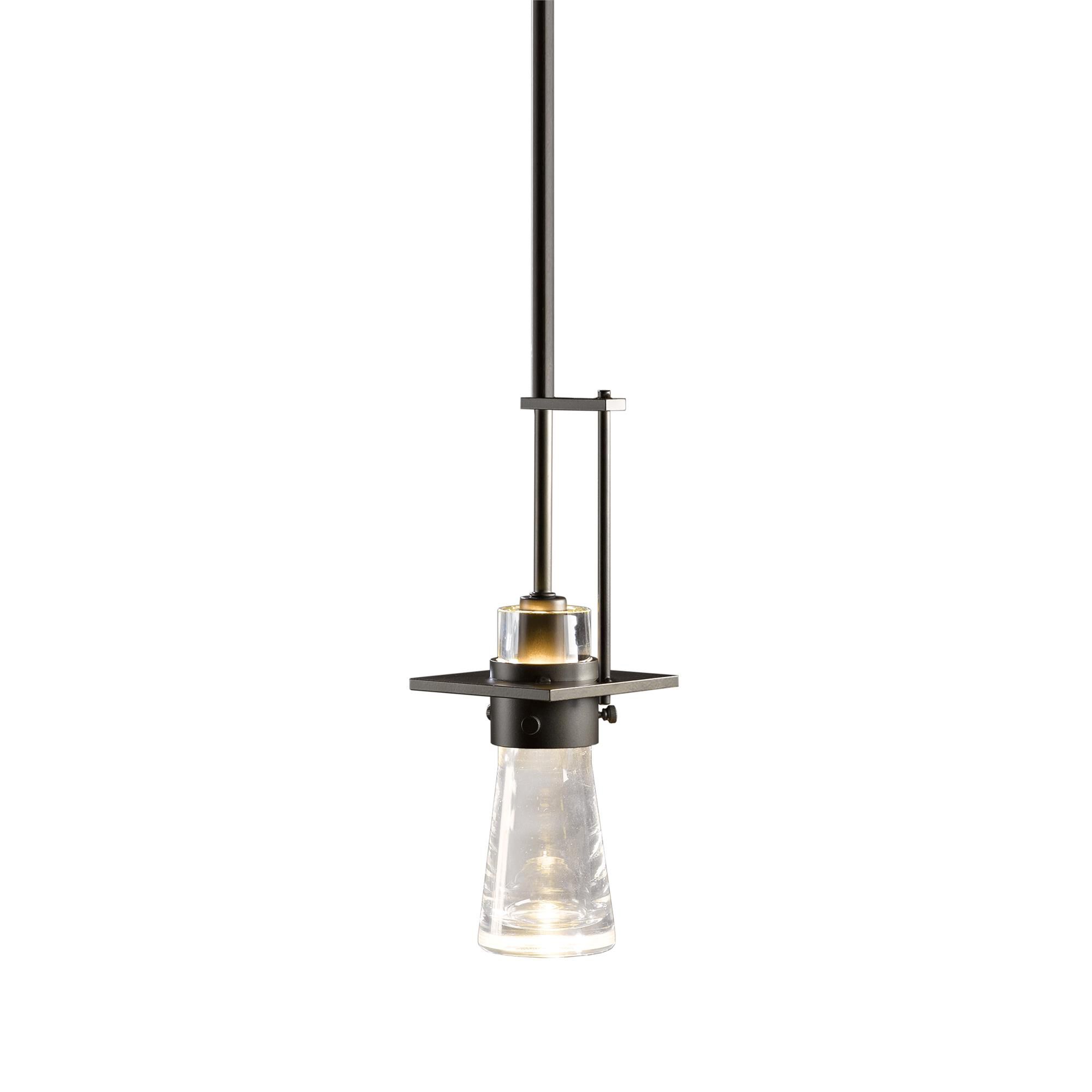 Shown in Dark Smoke finish and Clear glass