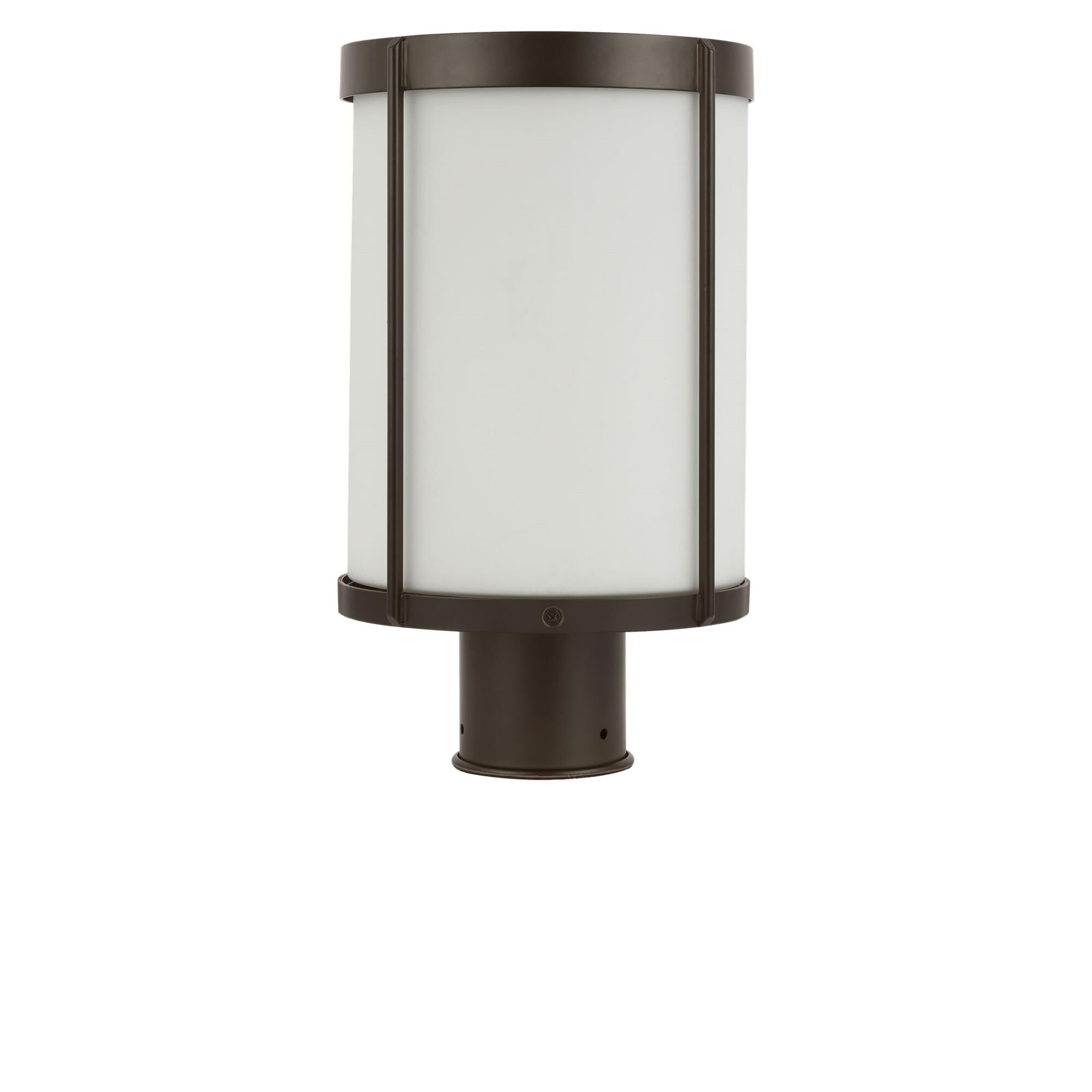 Shown in Antique Bronze finish and Etched White glass