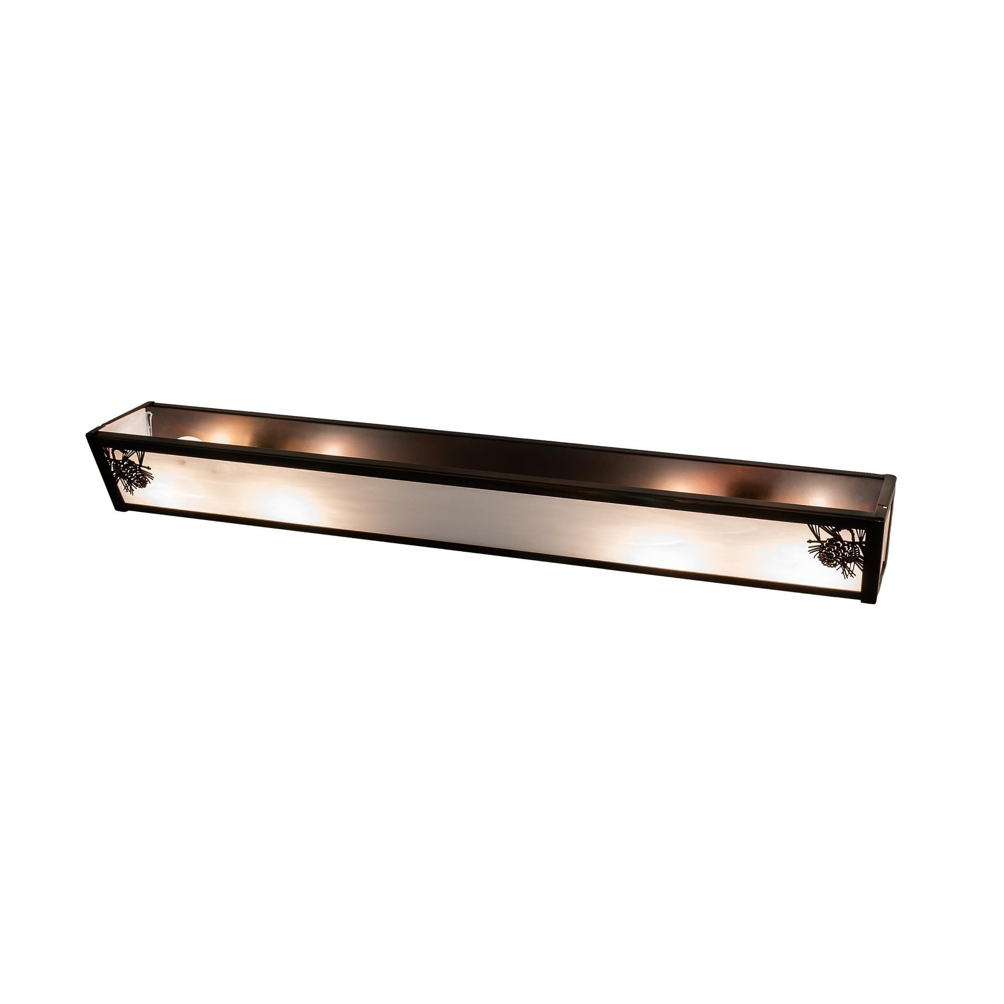 Shown in Antique Copper Finish;Burnished finish and White glass