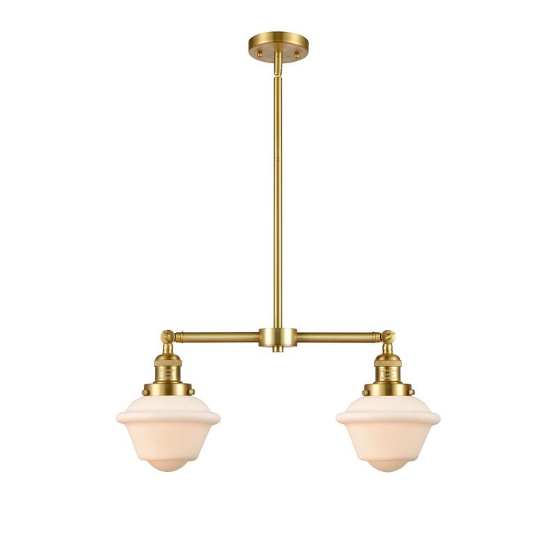 Bruno Marashlian Small Oxford 24 Inch 2 Light Chandelier by Innovations Lighting